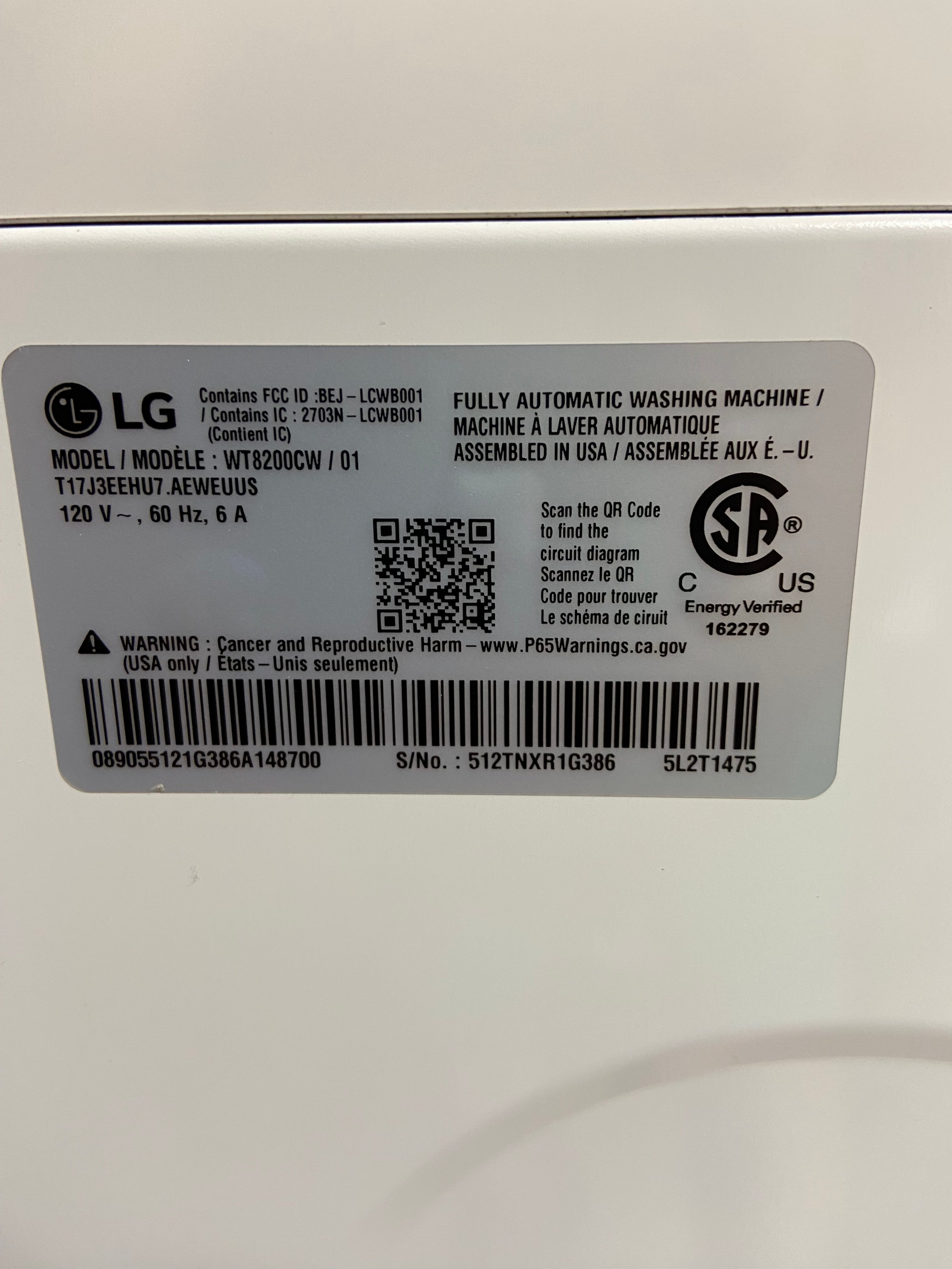 LG THINQ Washer & Electric Dryer Set – White