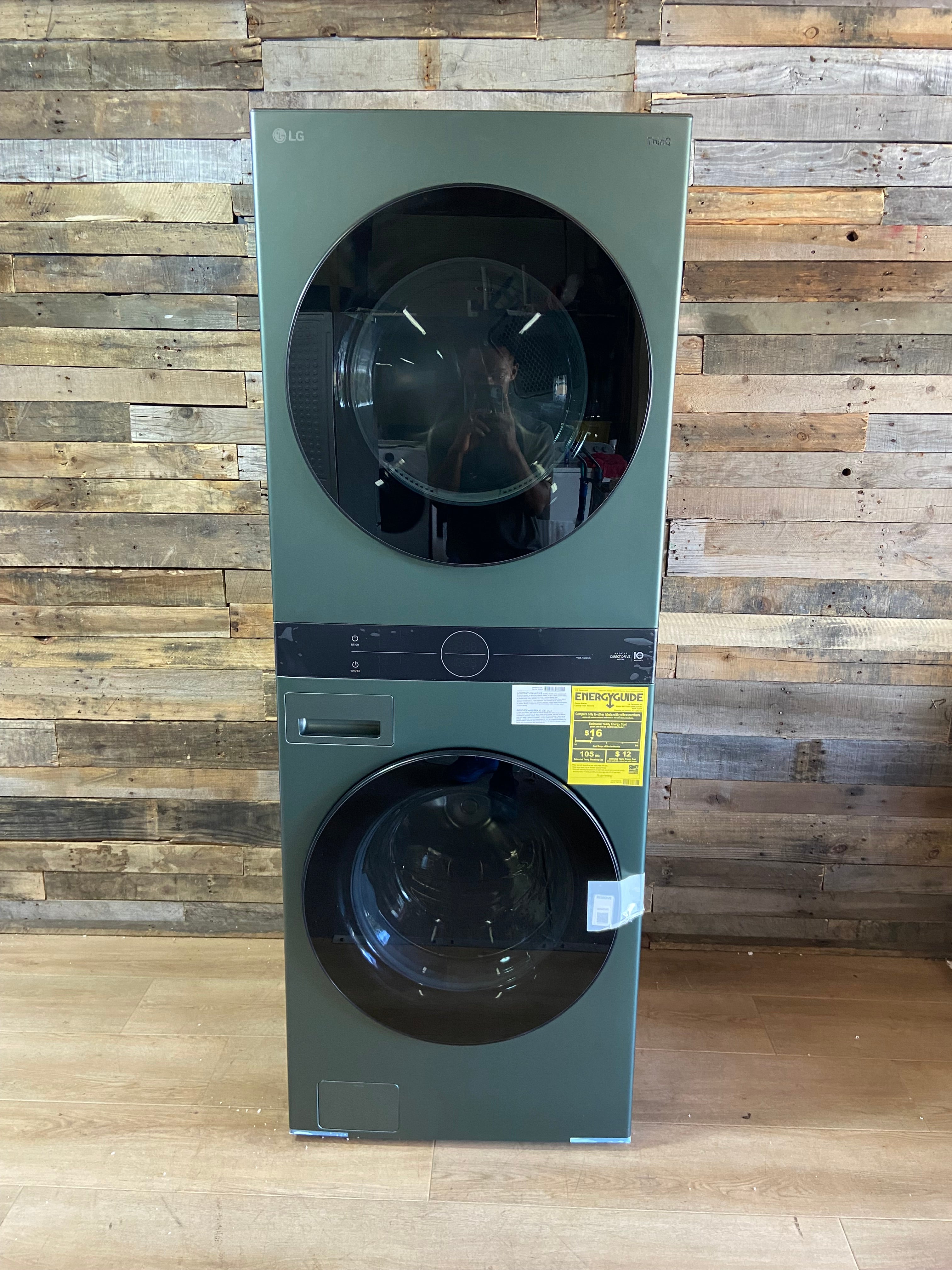 Single Unit Front Load LG WashTower™ with Center Control™ 4.5 cu. ft. Washer and 7.4 cu. ft. Electric Dryer