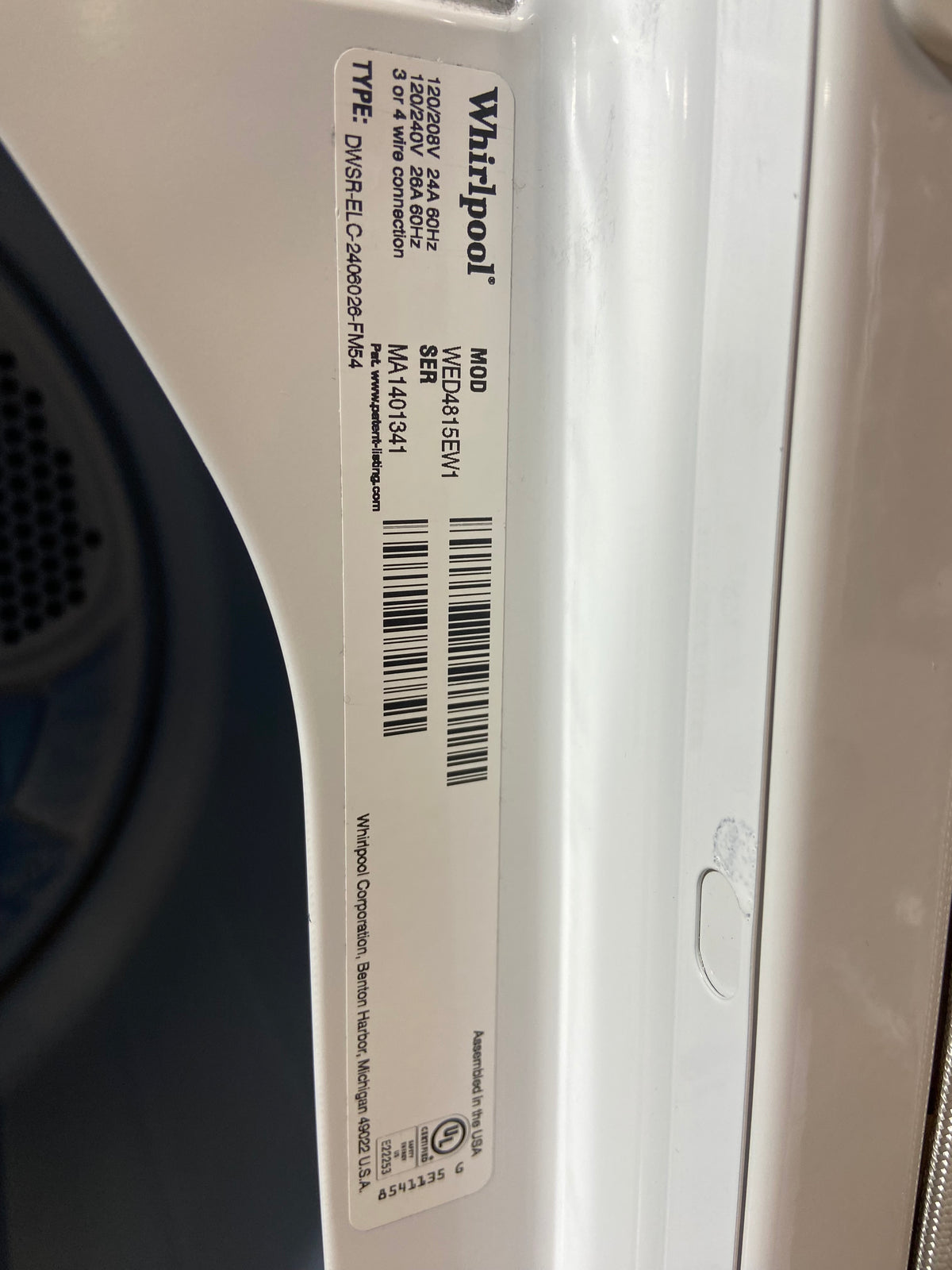 Whirlpool Grey Panel Washer & Dryer Set