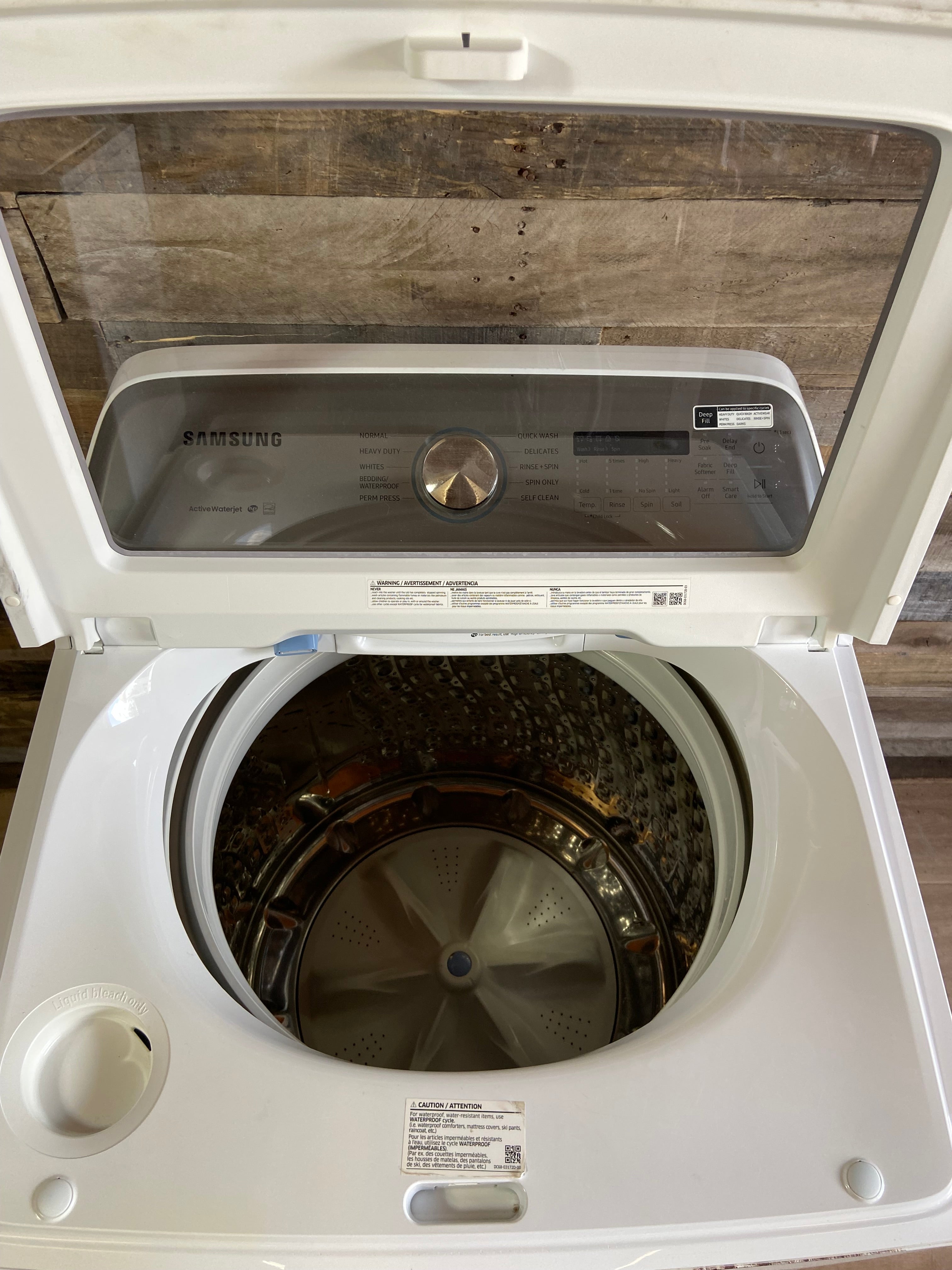 Samsung Top Load Washer with 5.0 Cu. Ft. Capacity, 10 Wash Cycles, Active WaterJet