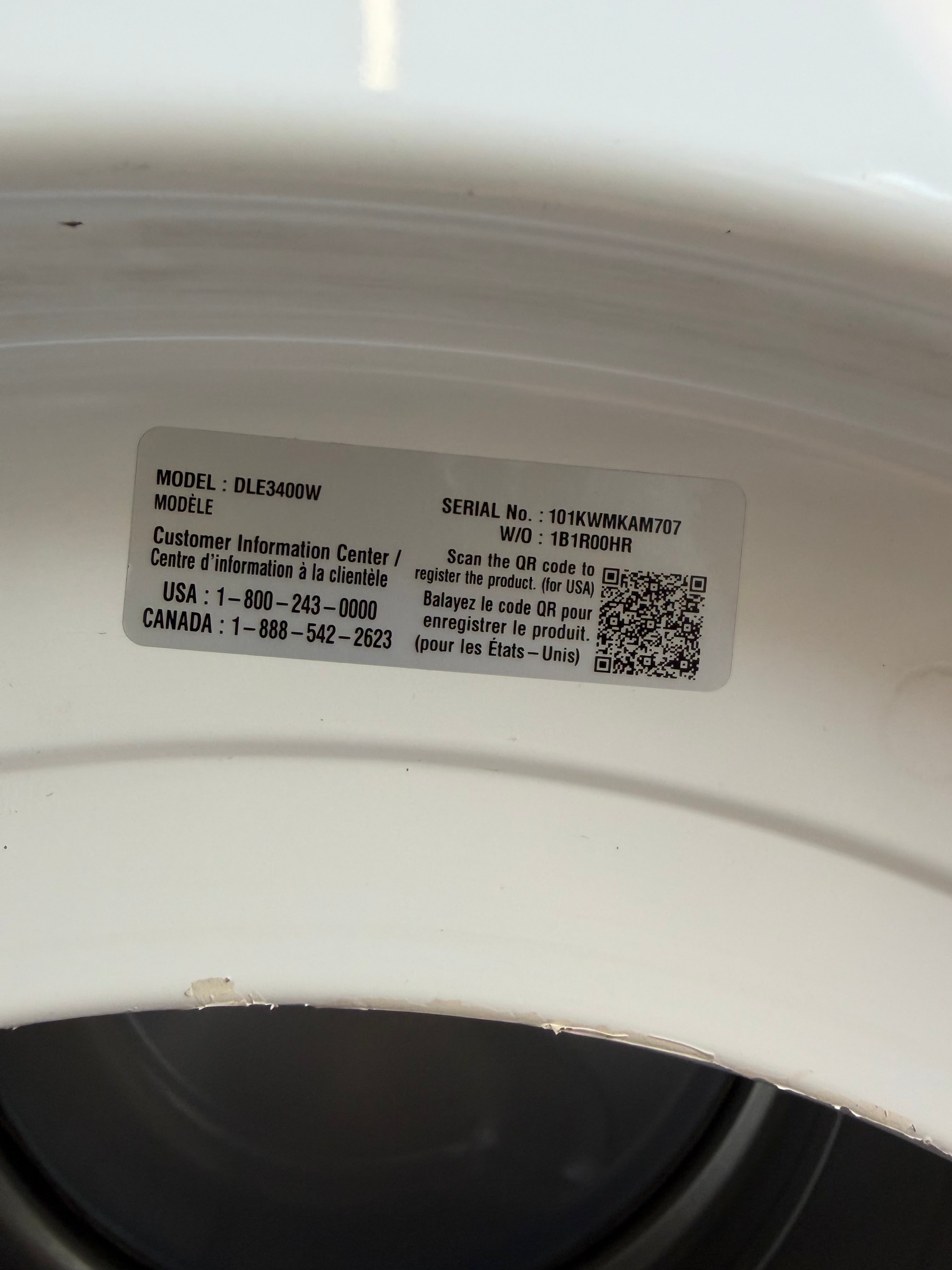 LG Direct Drive White Front Load Set