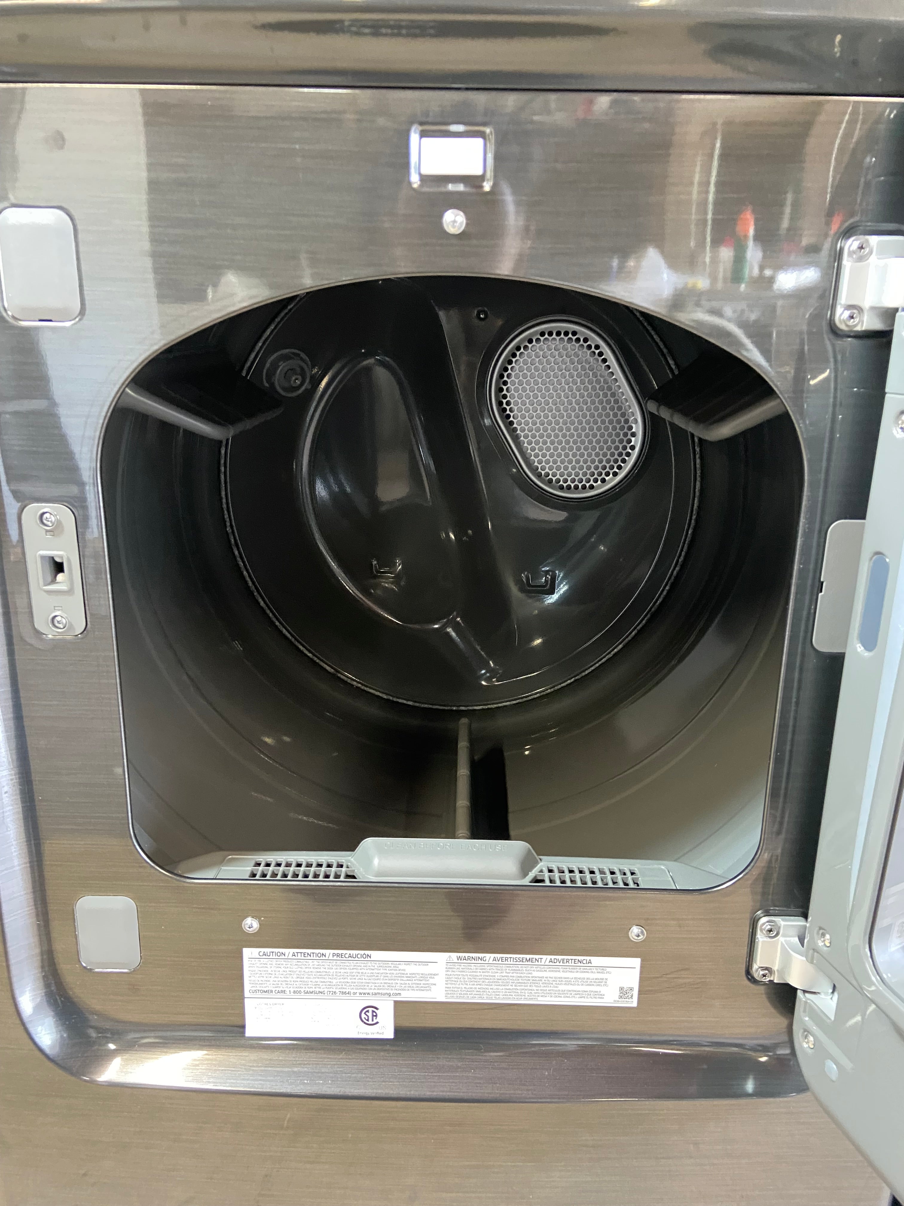 Samsung 5.5 Cu. Ft. High-Efficiency Top Load Washer & Dryer Set – Brushed Black