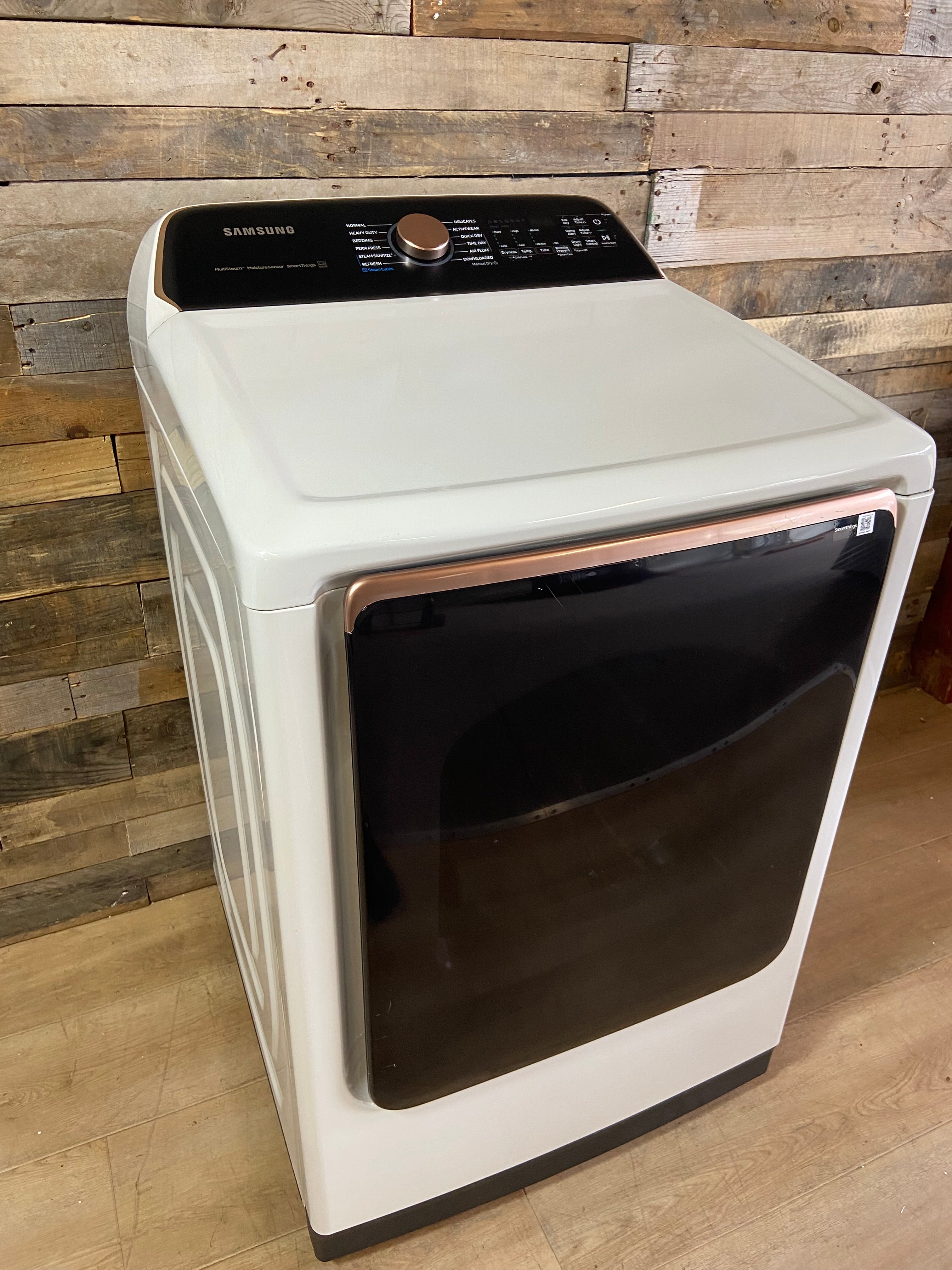 Samsung 7.4-cu ft Vented Electric Dryer with Steam Cycle (Ivory)