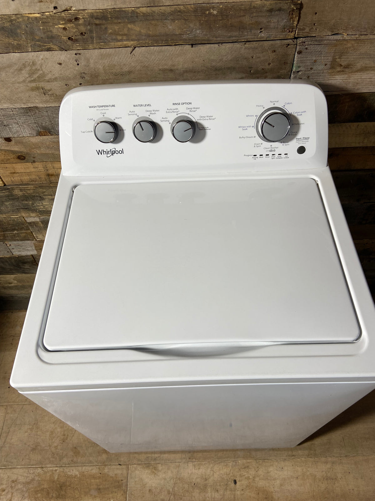 Whirlpool Large Capacity White Panel Washer
