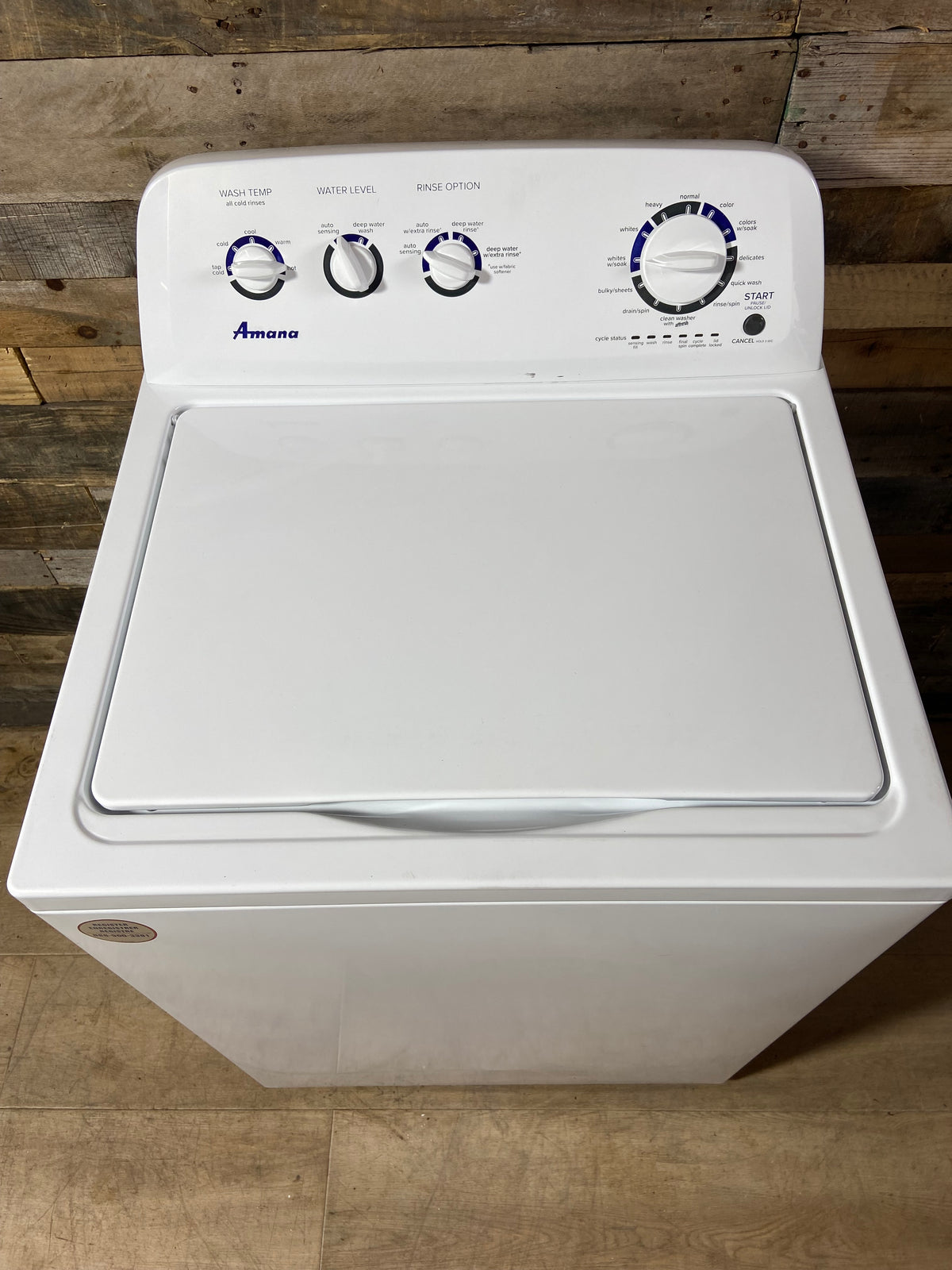 Amana Large Capacity Stainless Tub Washing Machine