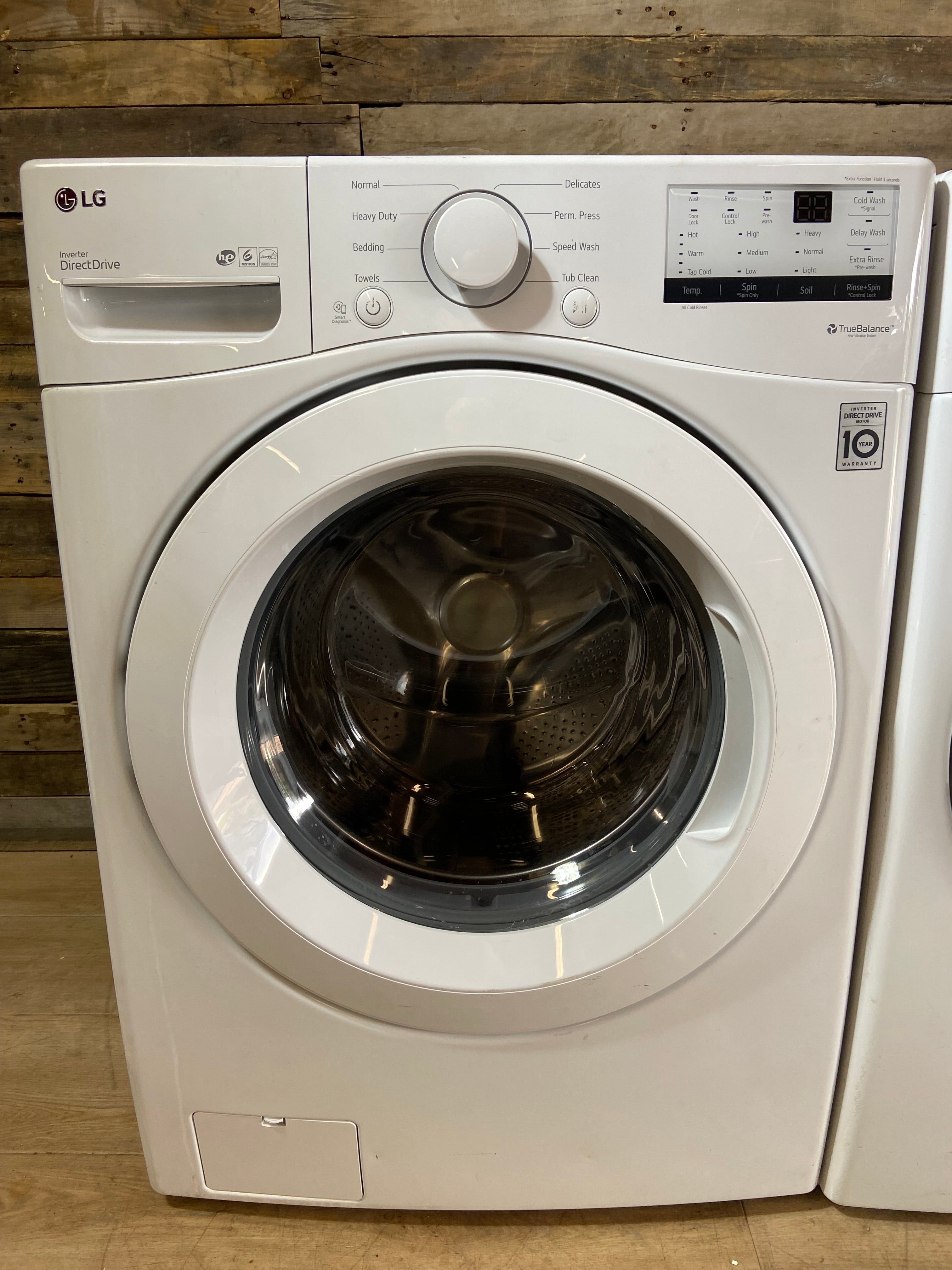 LG White Front Load Washer & Dryer Set