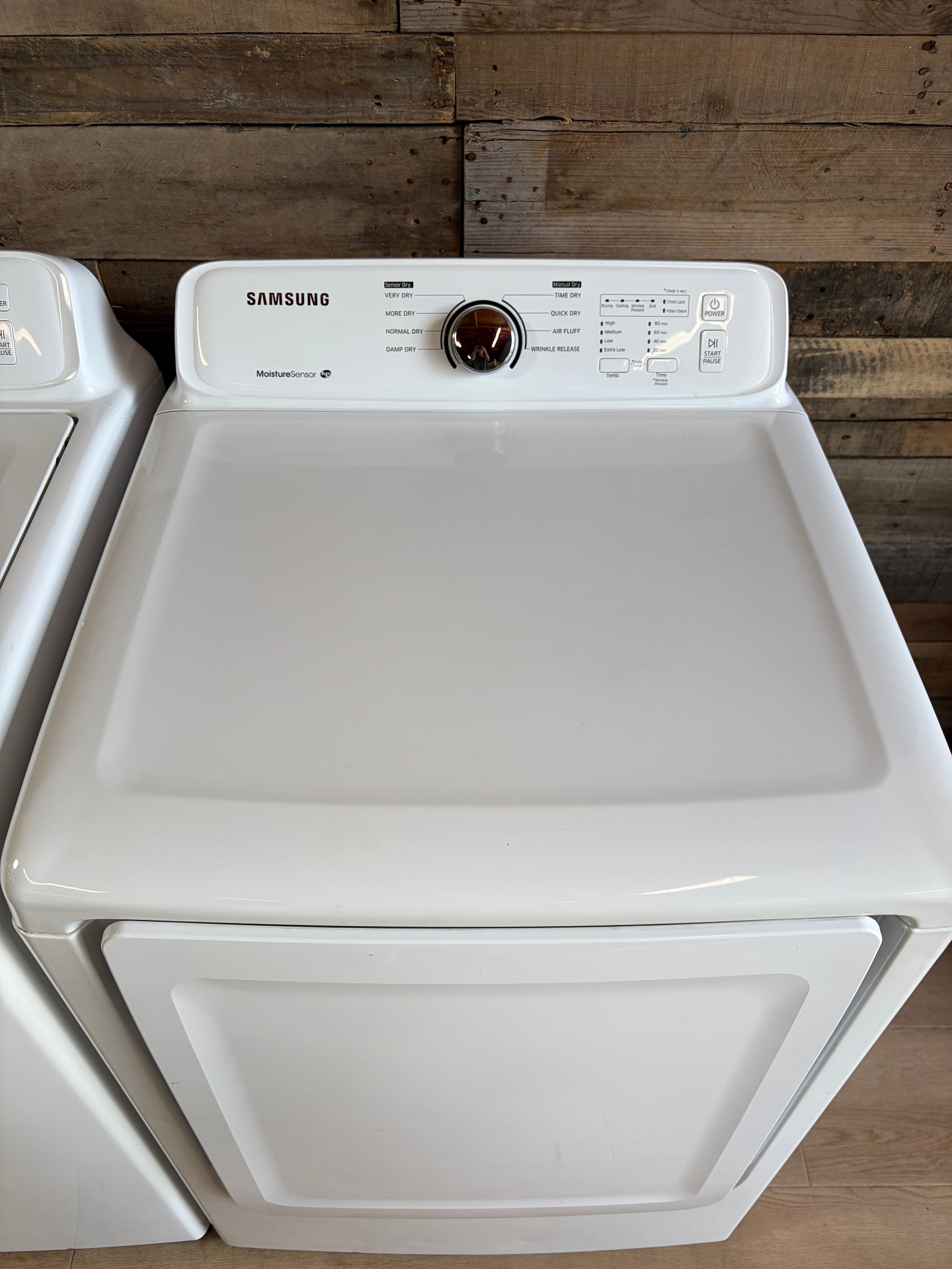 Samsung White Agitator Large Capacity Top Load Set