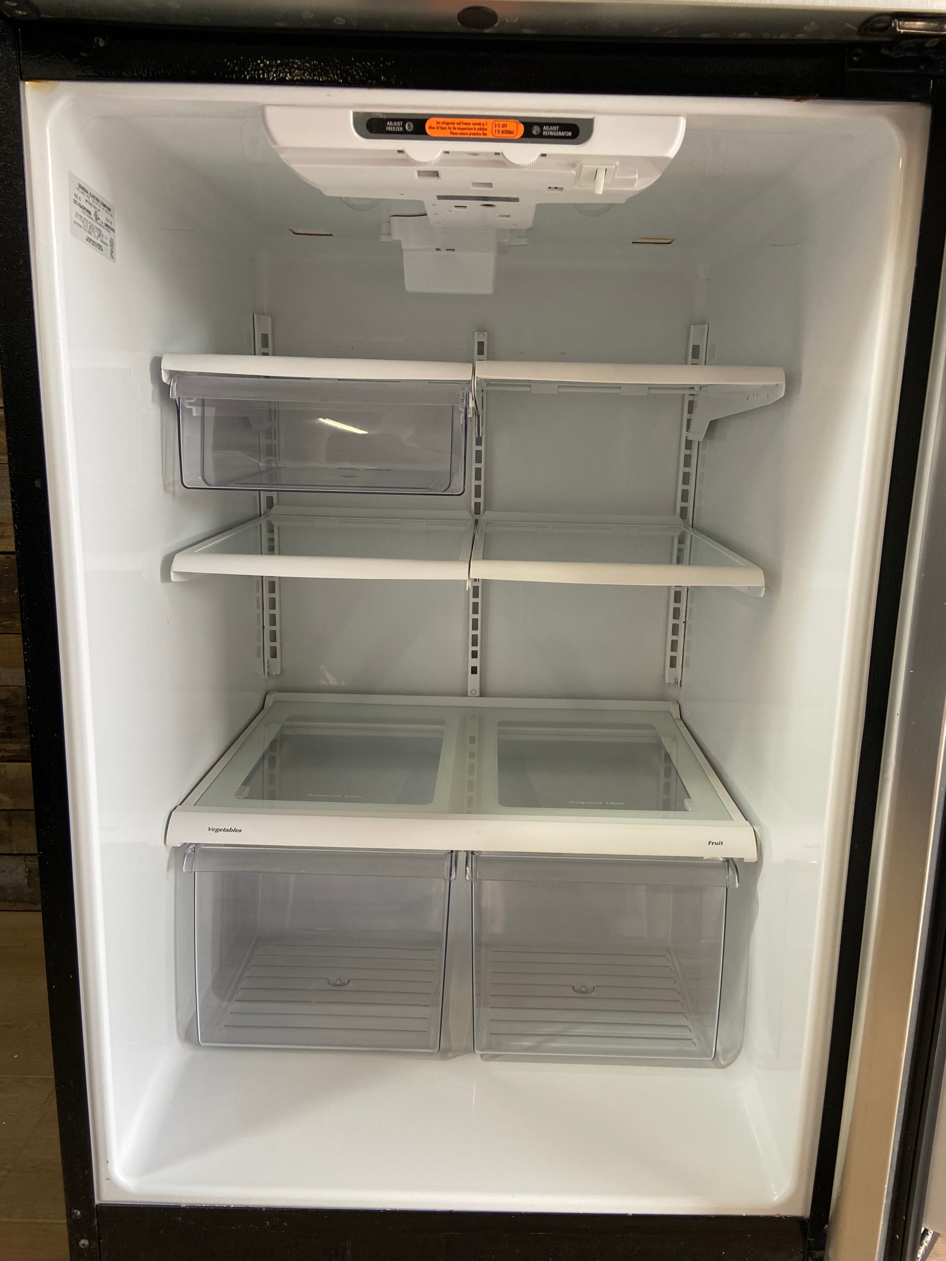 GE Stainless Top Bottom Refrigerator
