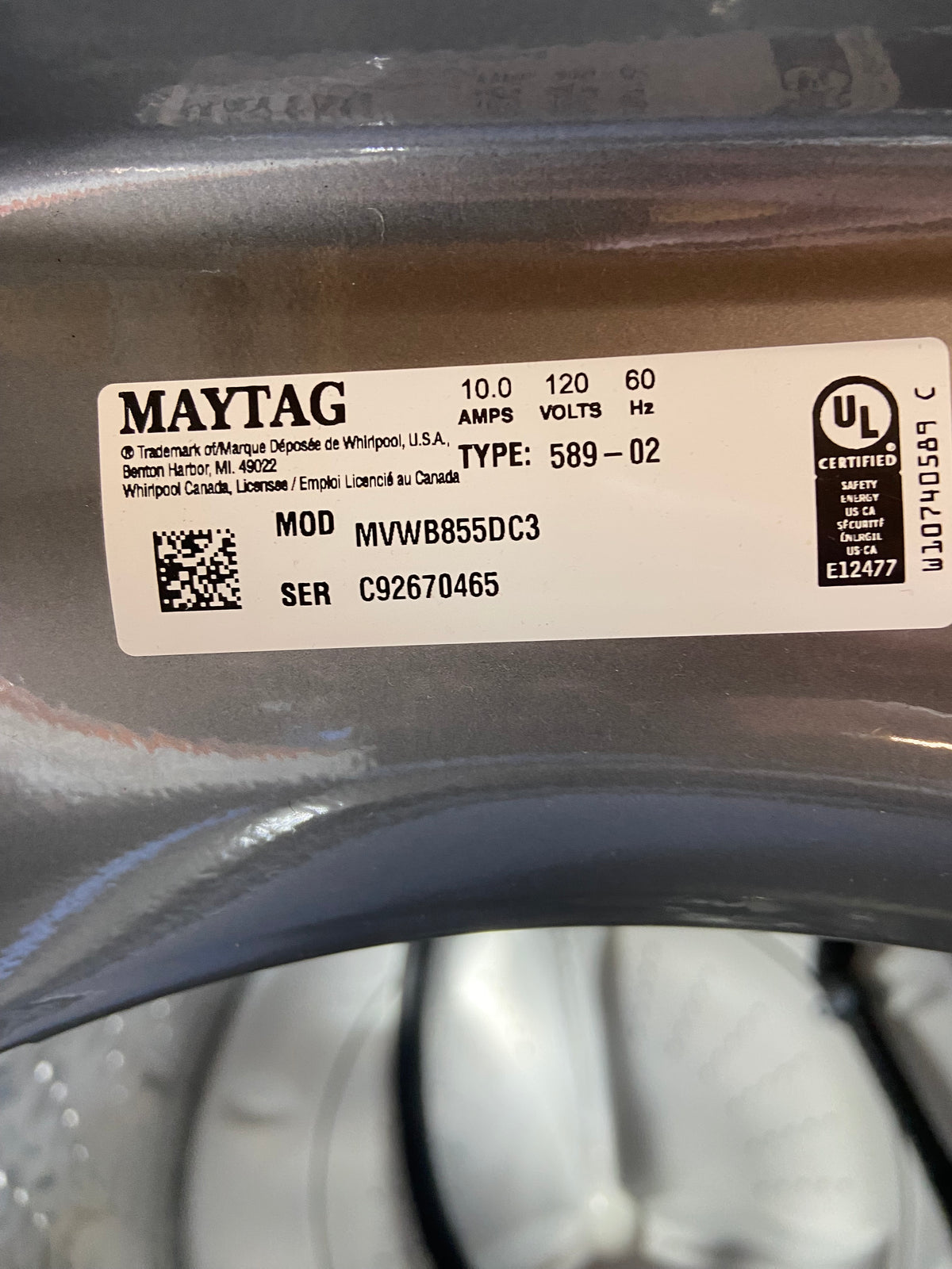 Maytag Bravos XL Capacity Washer & Dryer Set