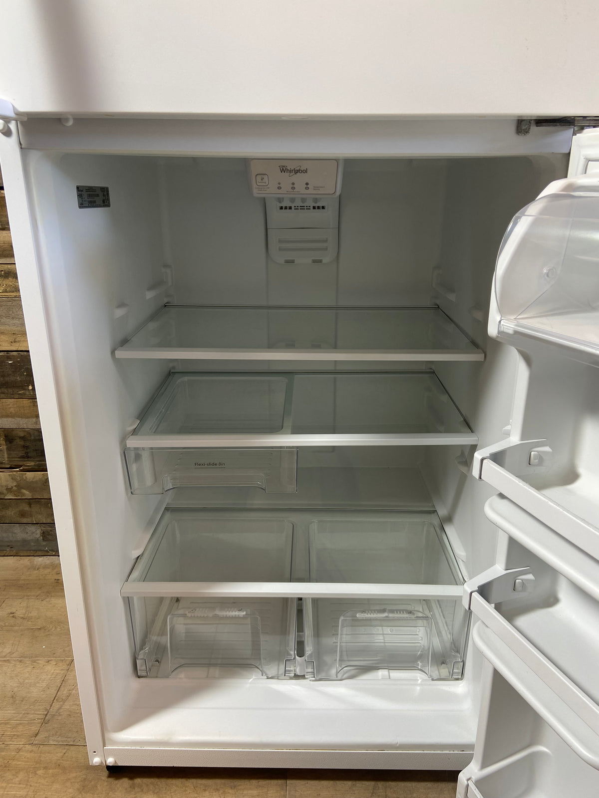 Whirlpool 30” White Top Bottom Refrigerator With Ice Maker