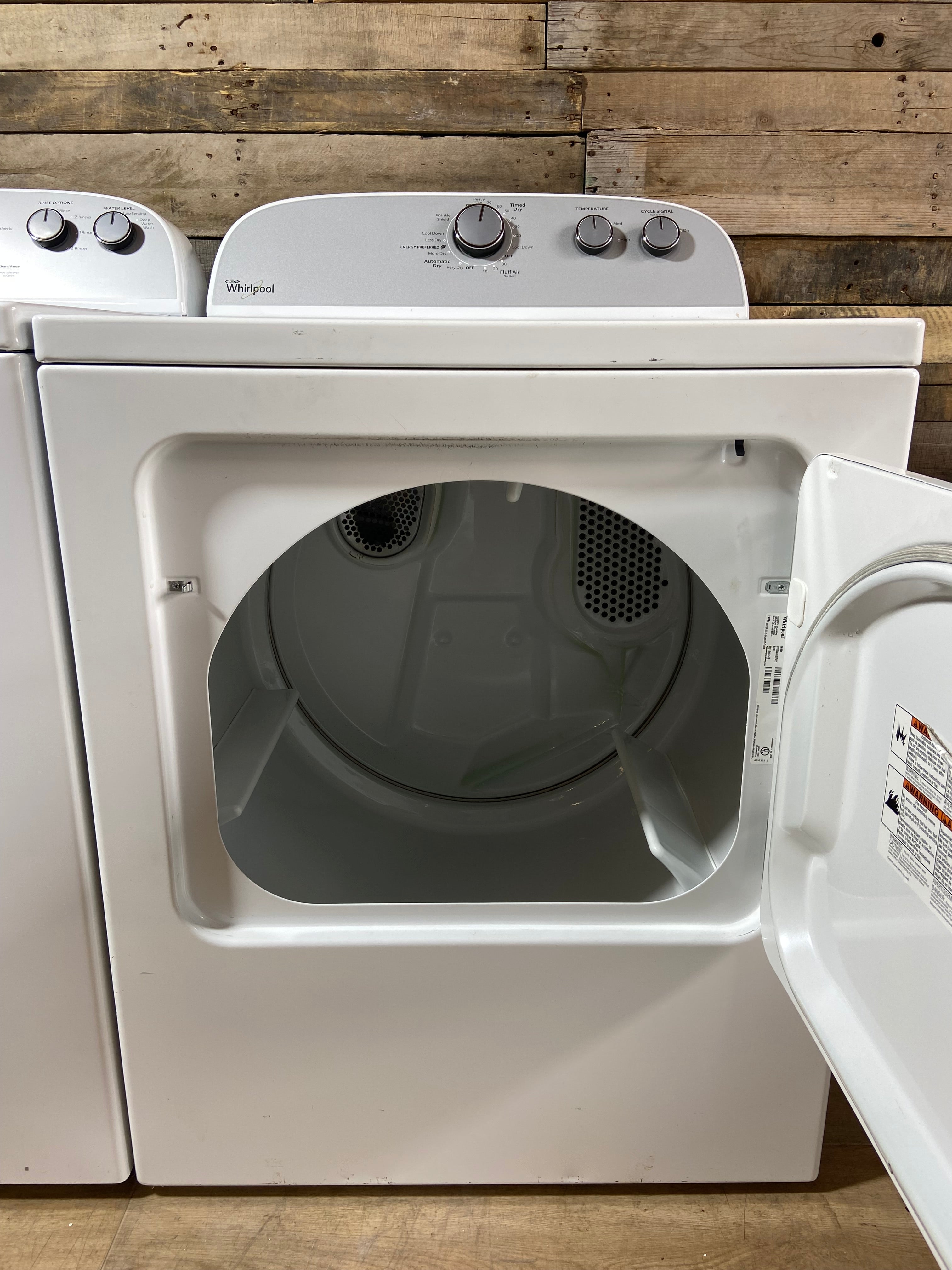 Whirlpool Top Load Grey Face Washer & Dryer Set