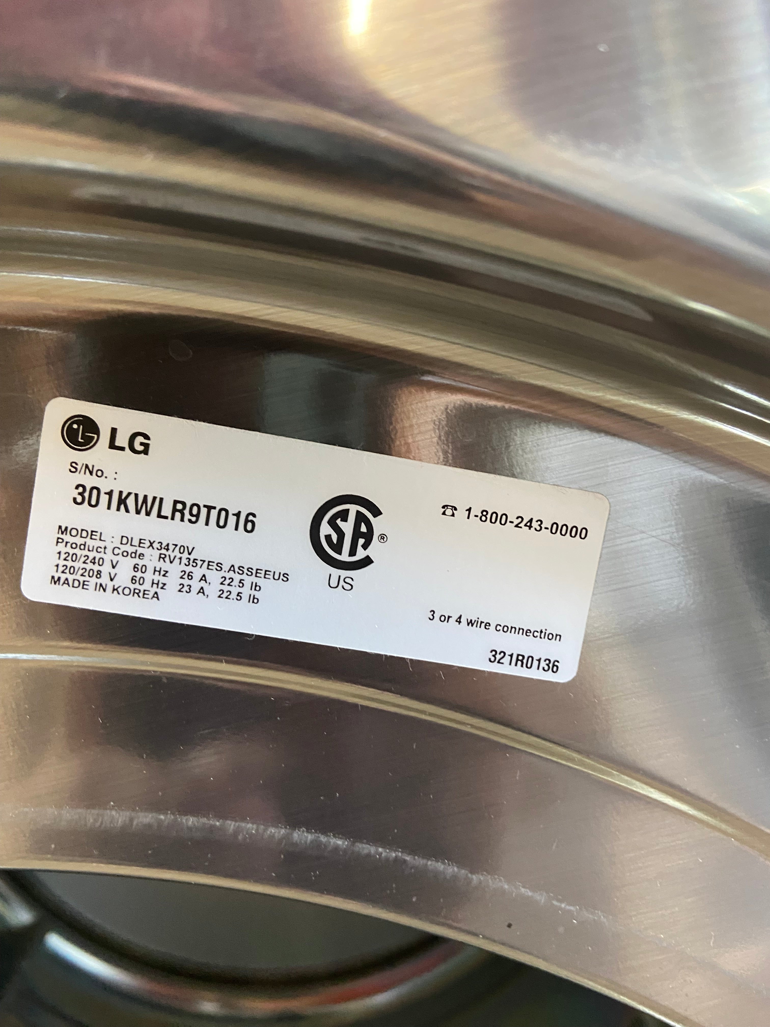 LG Front Load Direct Drive Stainless Washer & Dryer Set