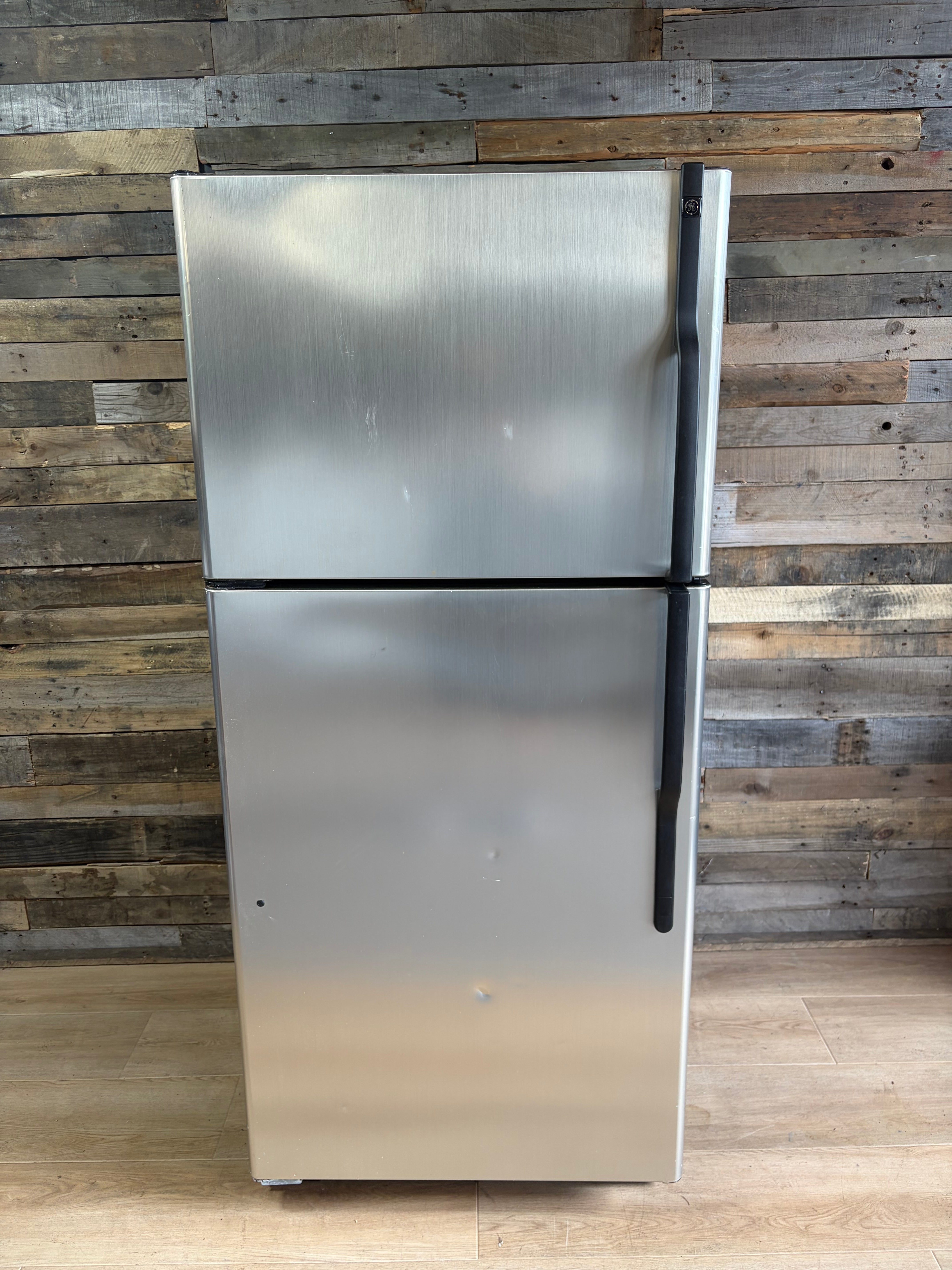 GE Stainless Top Bottom Fridge