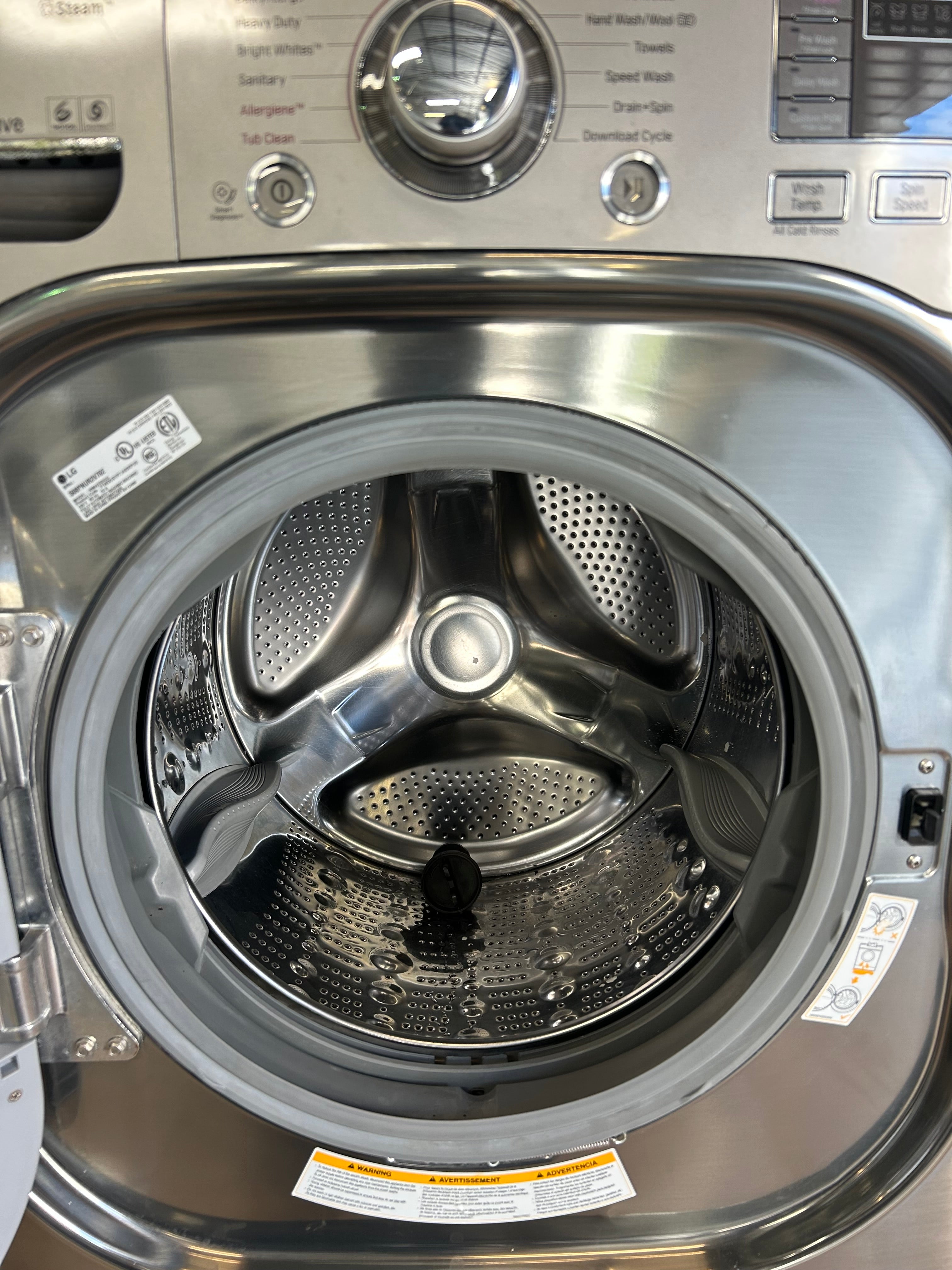 Stainless LG TrueSteam Front Load Set