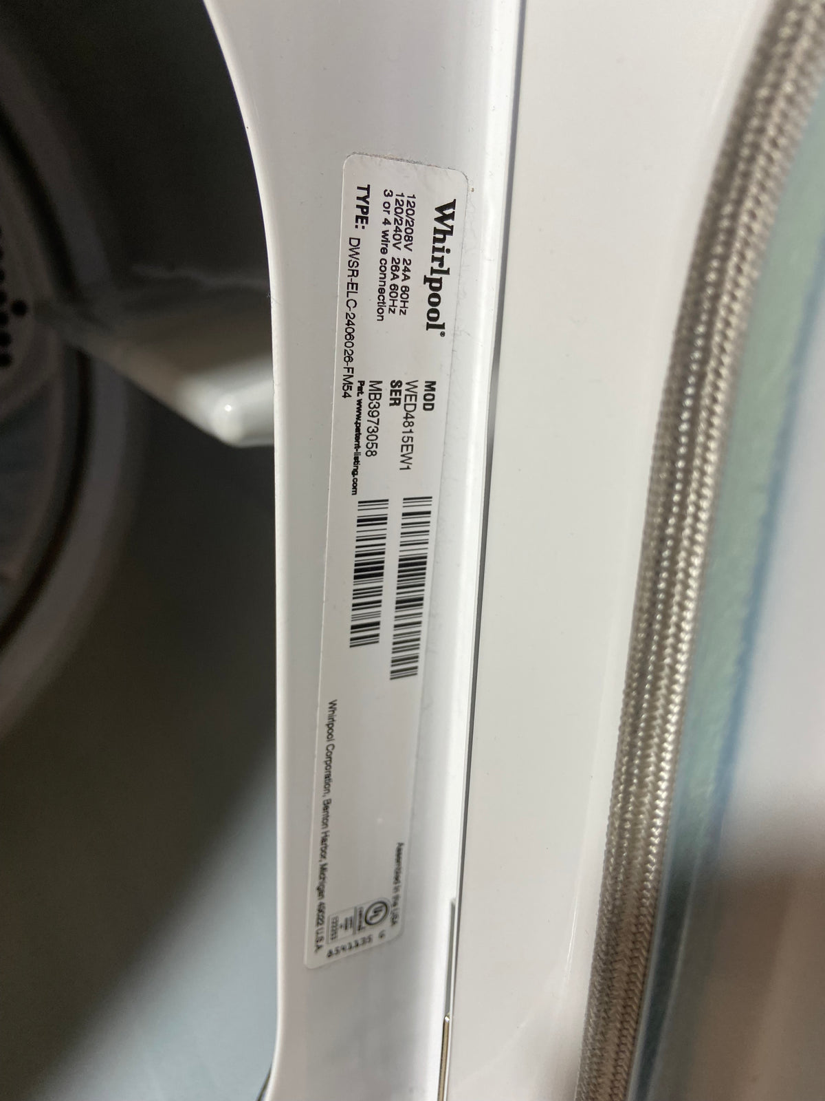 Whirlpool Large Capacity Stainless Tub Washer & Dryer Set