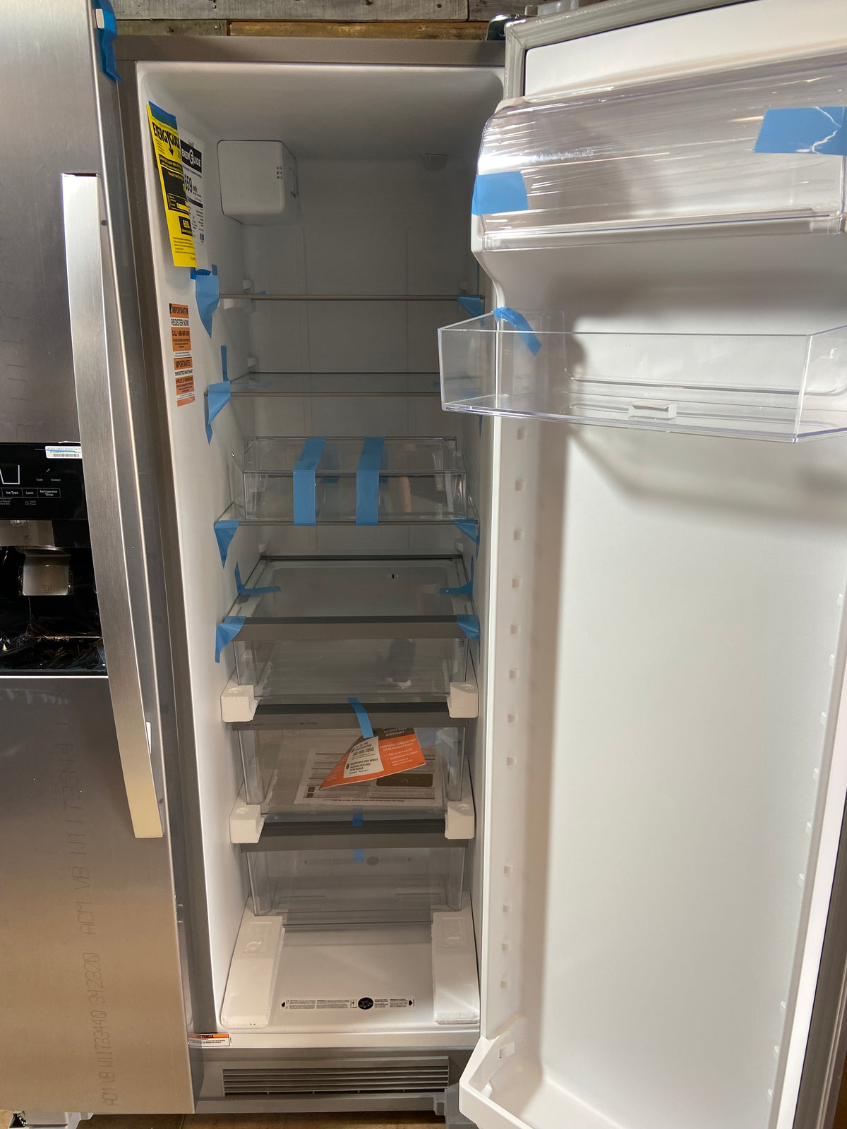 NEW IN BOX🔥 Whirlpool 21.4-cu ft Standard-Depth 33-in Wide Side-by-Side Refrigerator with Ice Maker Fingerprint Resistant Stainless Finish )