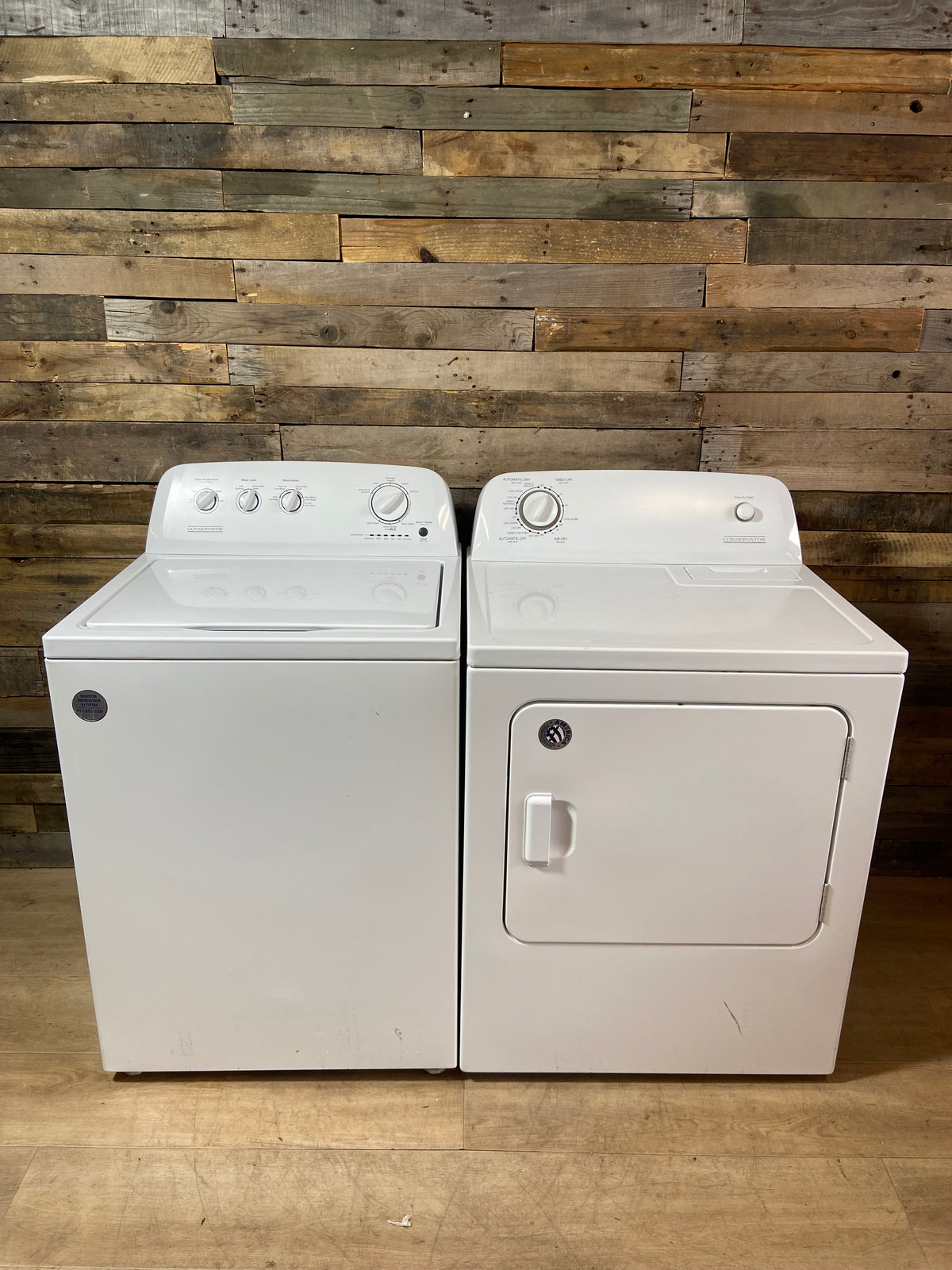 Conservator Top Load Large Capacity  Washer & Dryer Set