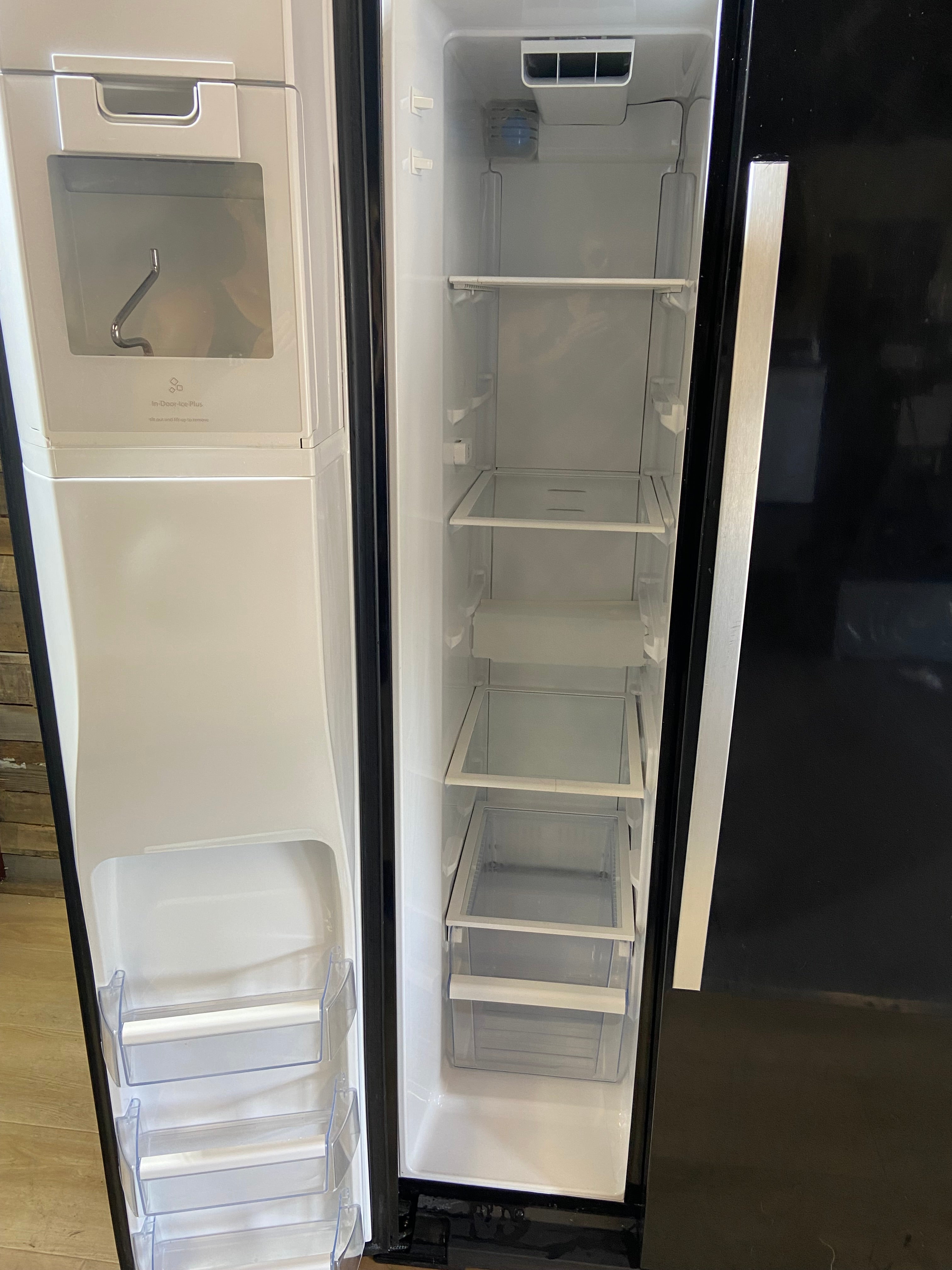 Whirlpool 36” Black Side By Side  Refrigerator
