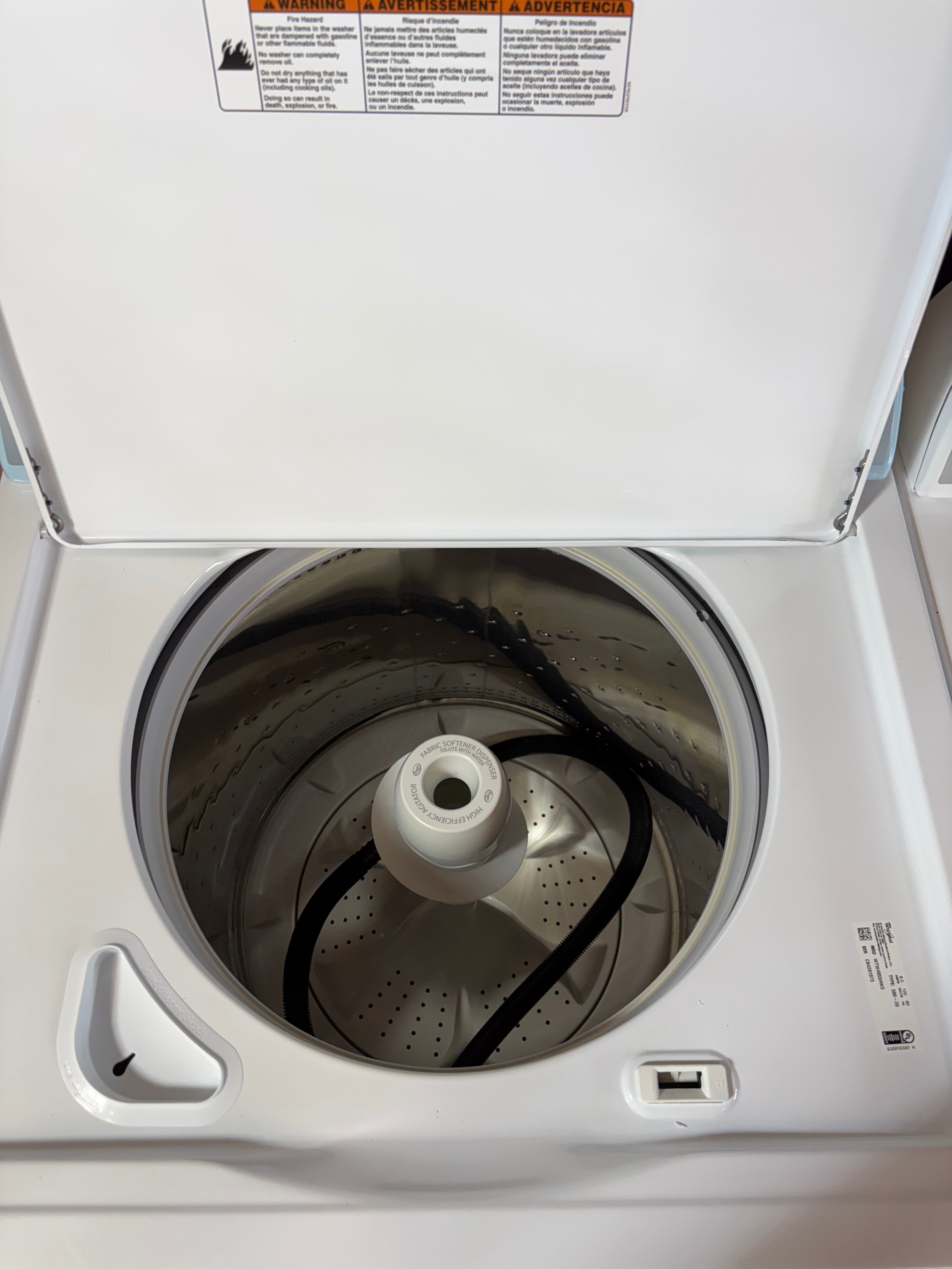 Whirlpool Grey Face Top Load Set