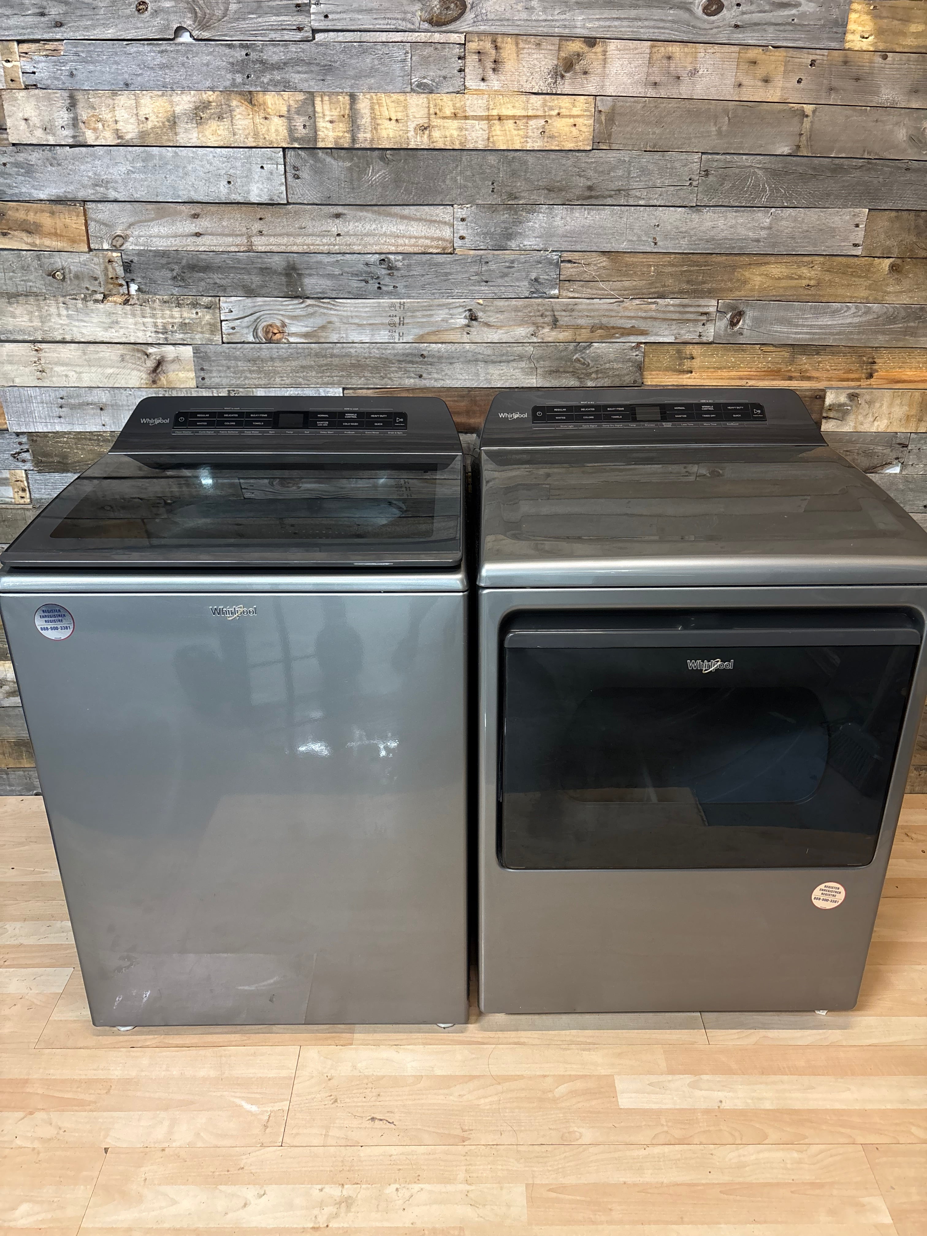 Whirlpool Grey Glass Top Set