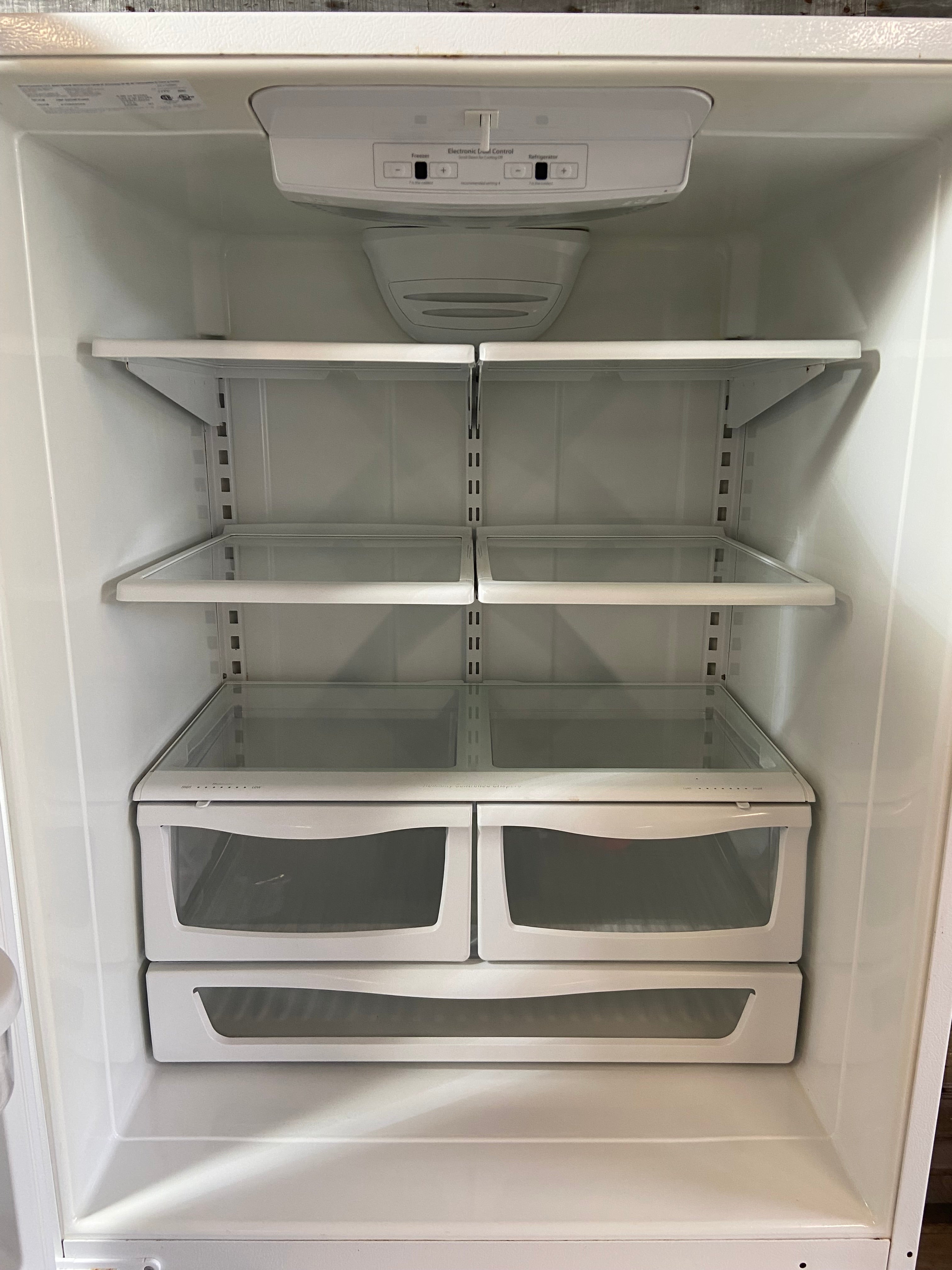 Maytag White Bottom Freezer Refrigerator