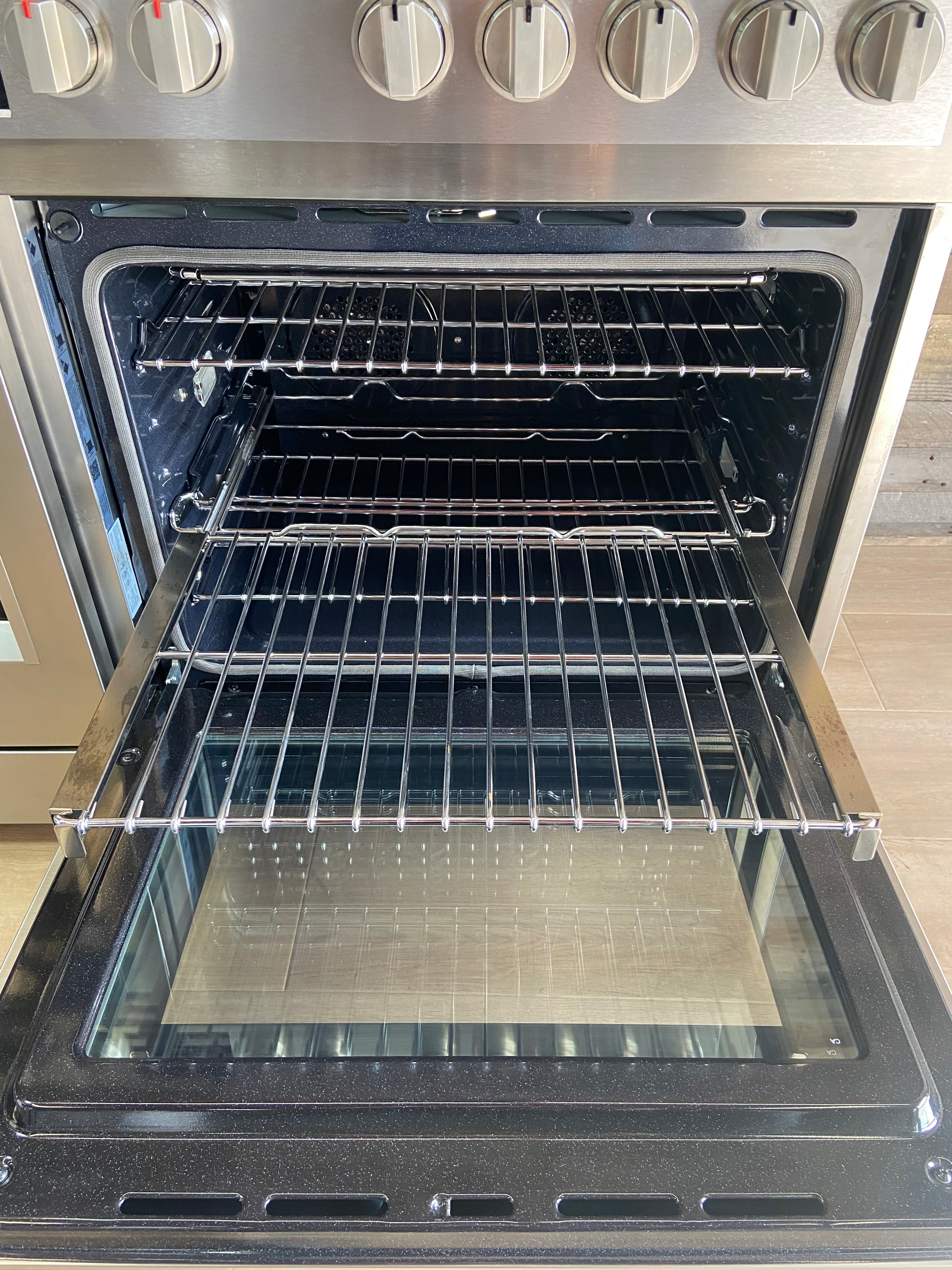Fulgor Milano F6PIR485GS1 48-Inch Professional Electric Range with Glass Cooktop and Double Ovens