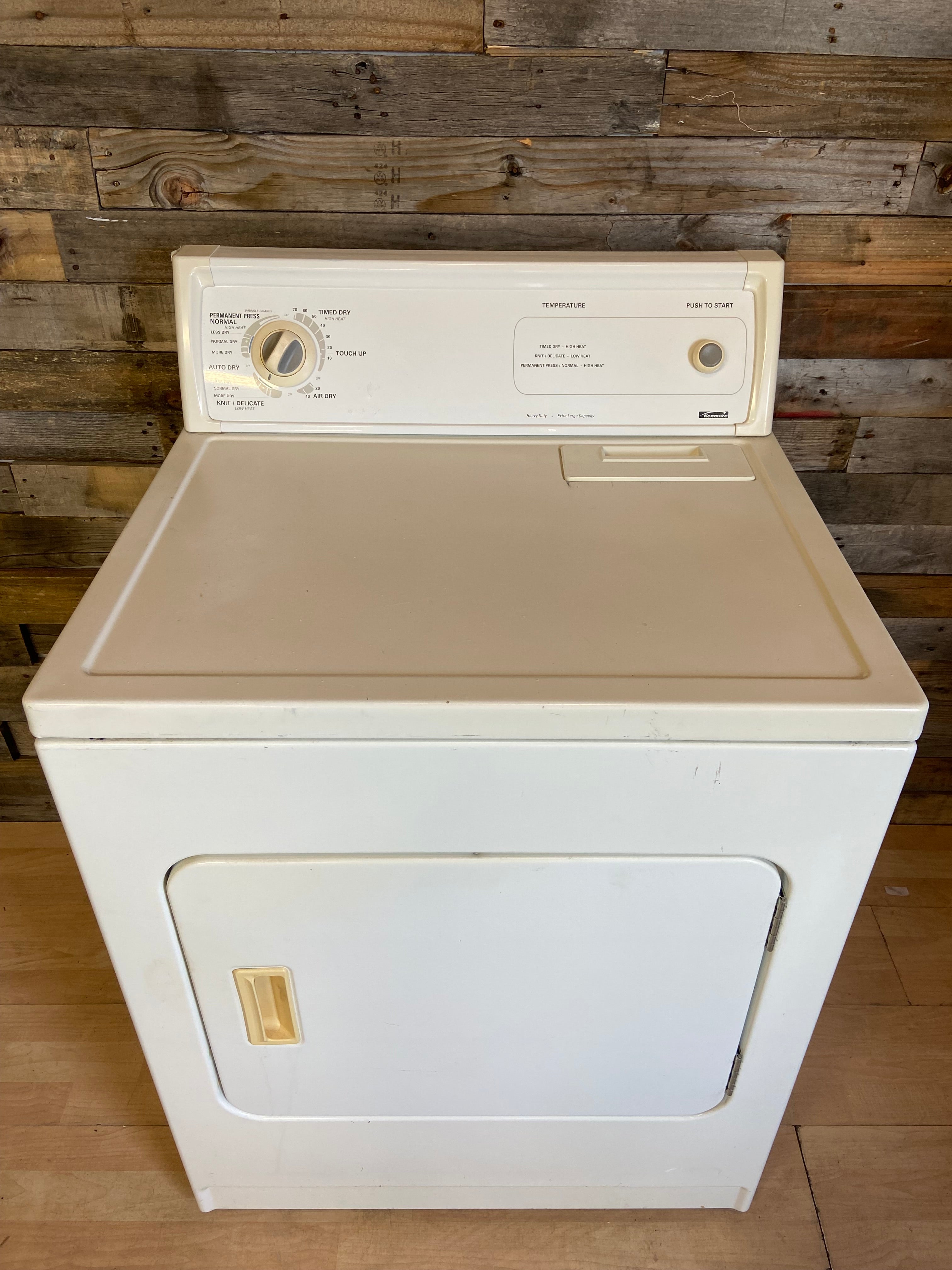 White Kenmore Dryer
