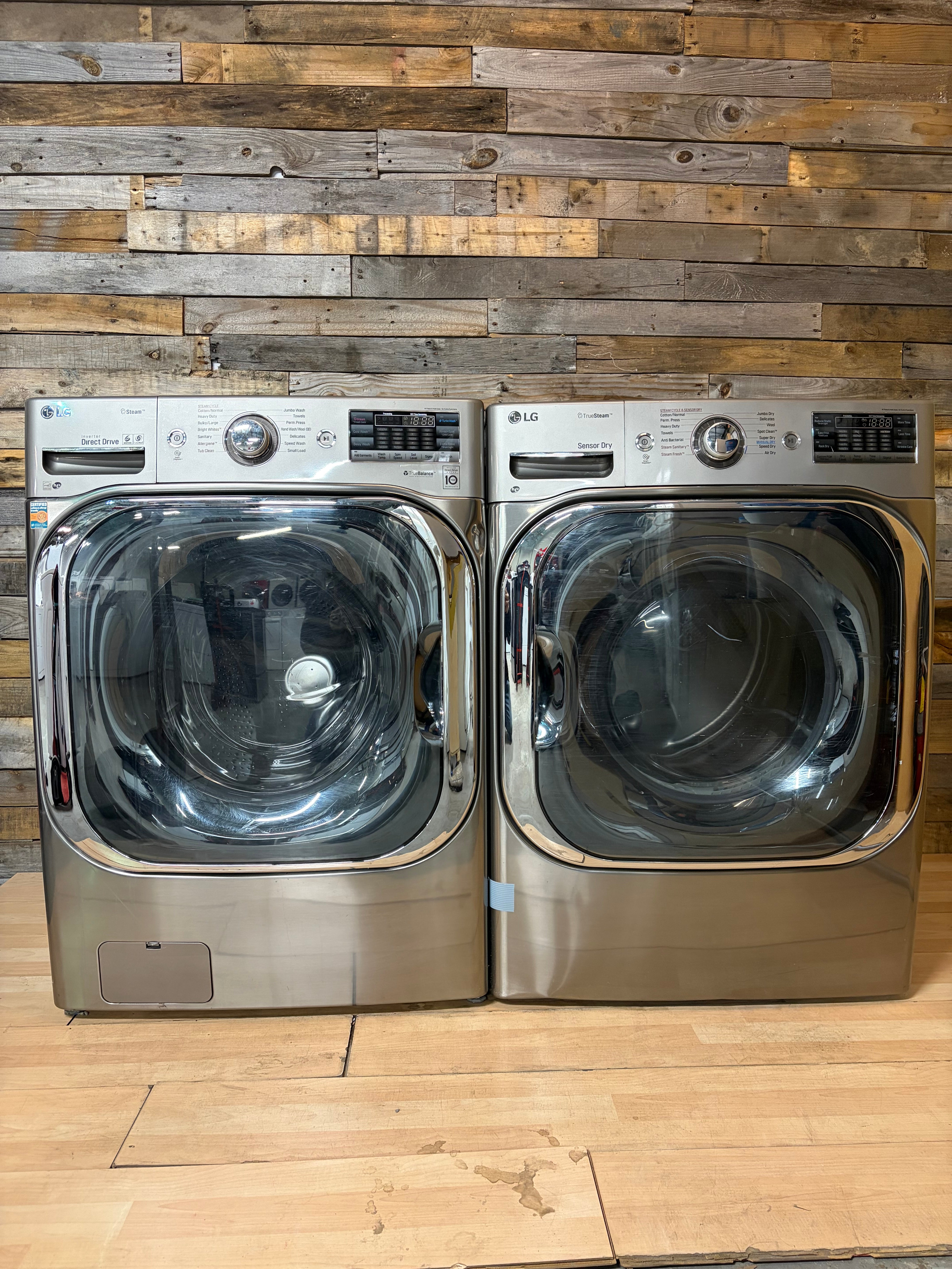 LG Stainless Jumbo Direct Drive Front Load Set