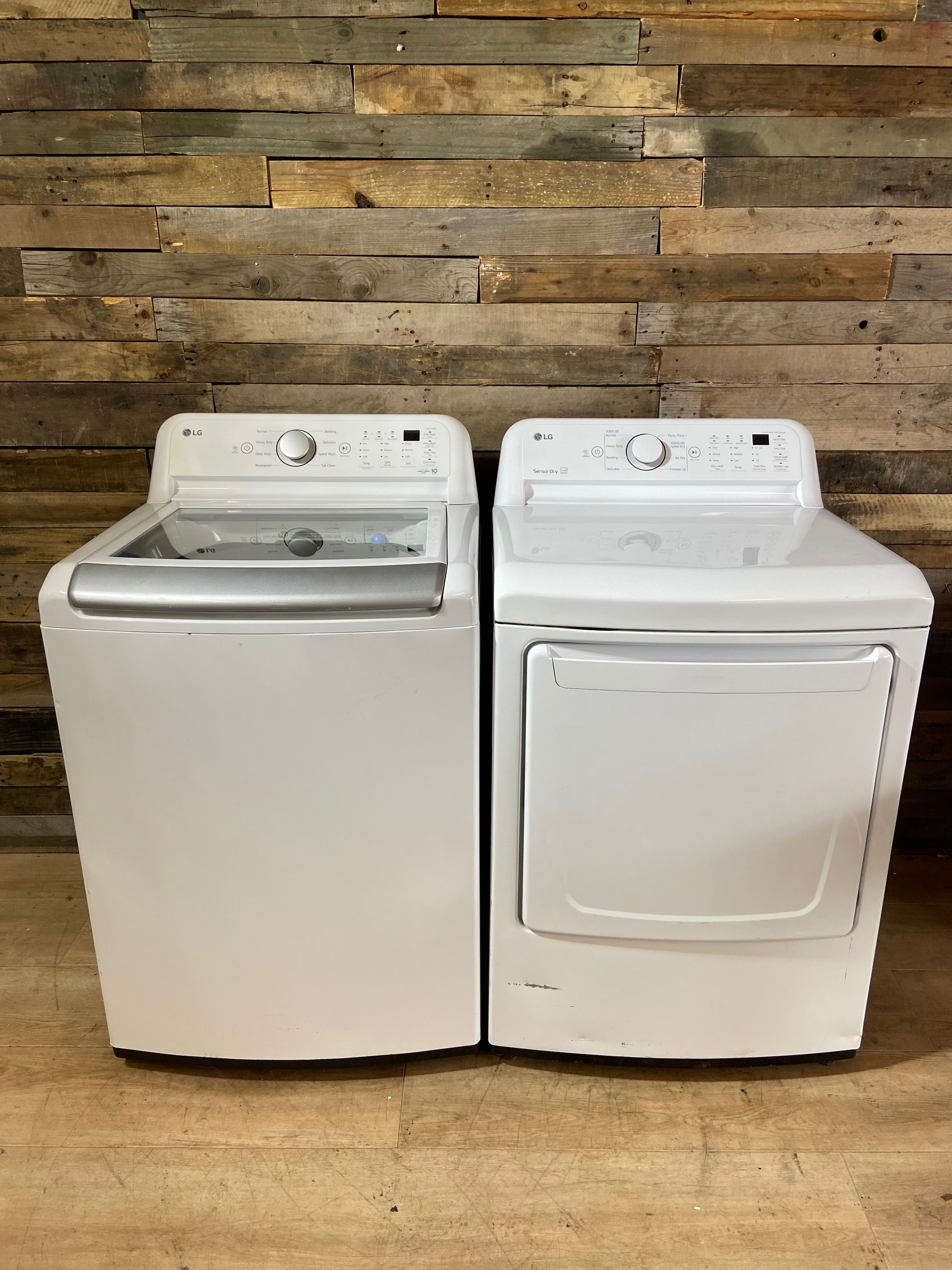 LG Top Load Large Capacity Washer & Dryer Set