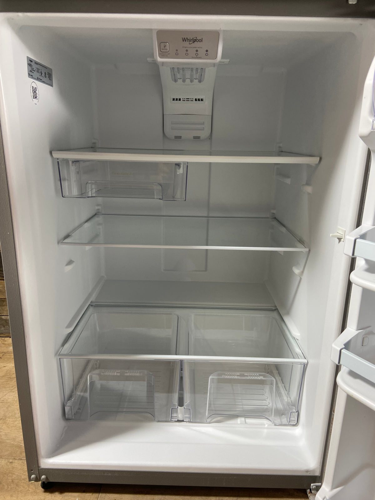 Whirlpool 30” Stainless Steel Top/Bottom Refrigerator With Ice Maker
