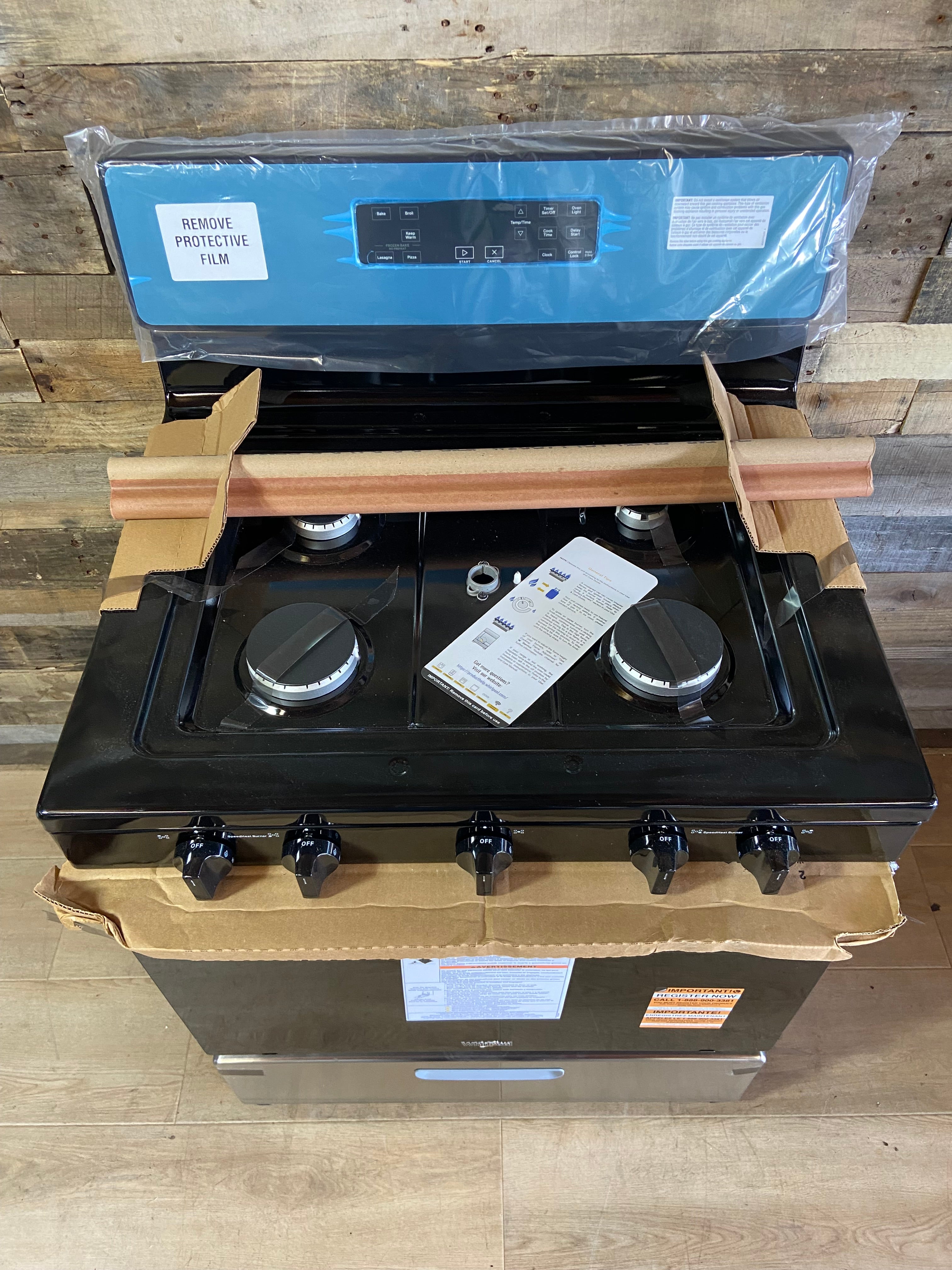 30 in. 5-Burner Freestanding Gas Range in Stainless Steel