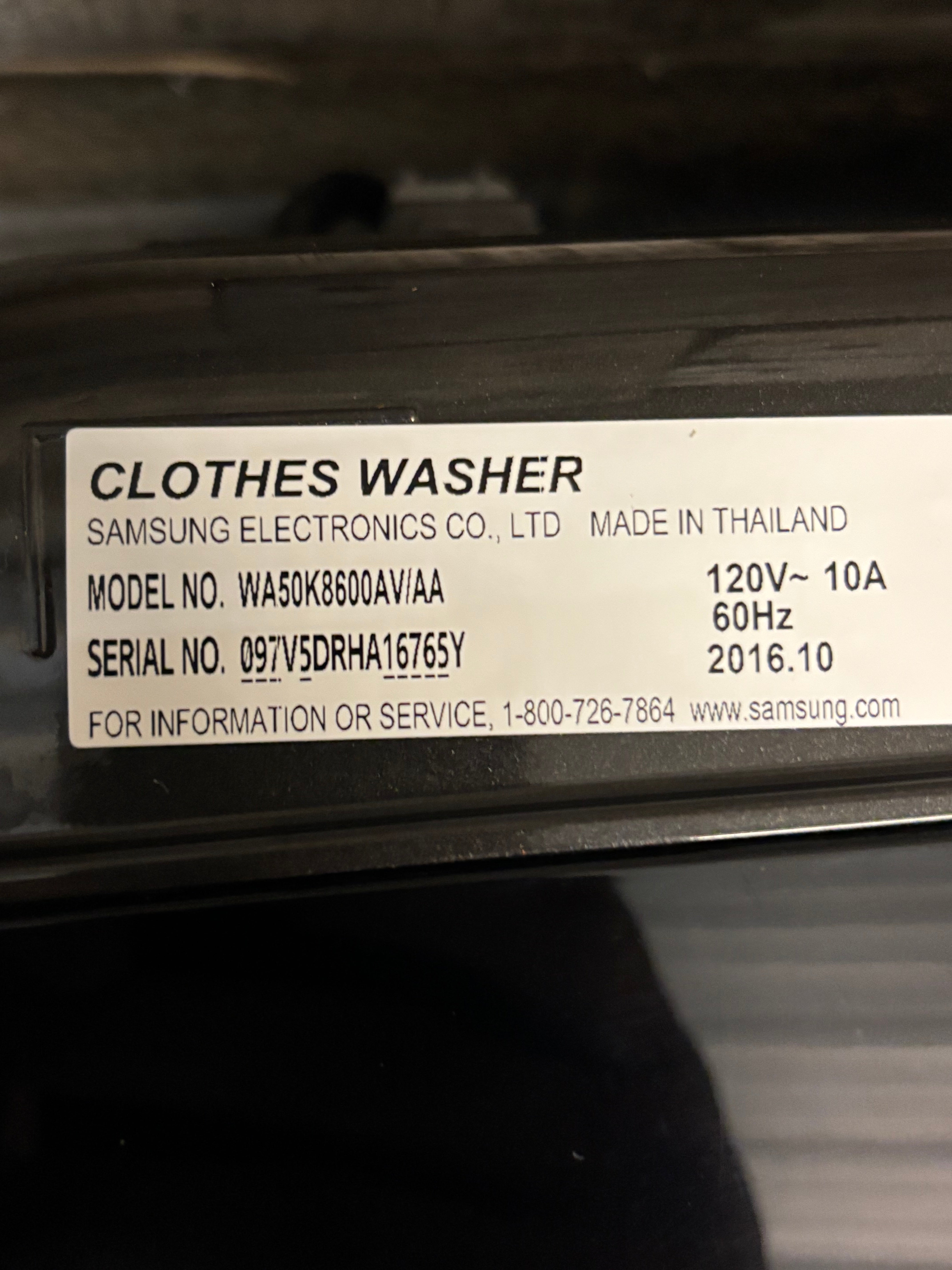 Black Stainless Samsung ActiveWash Top Load Set