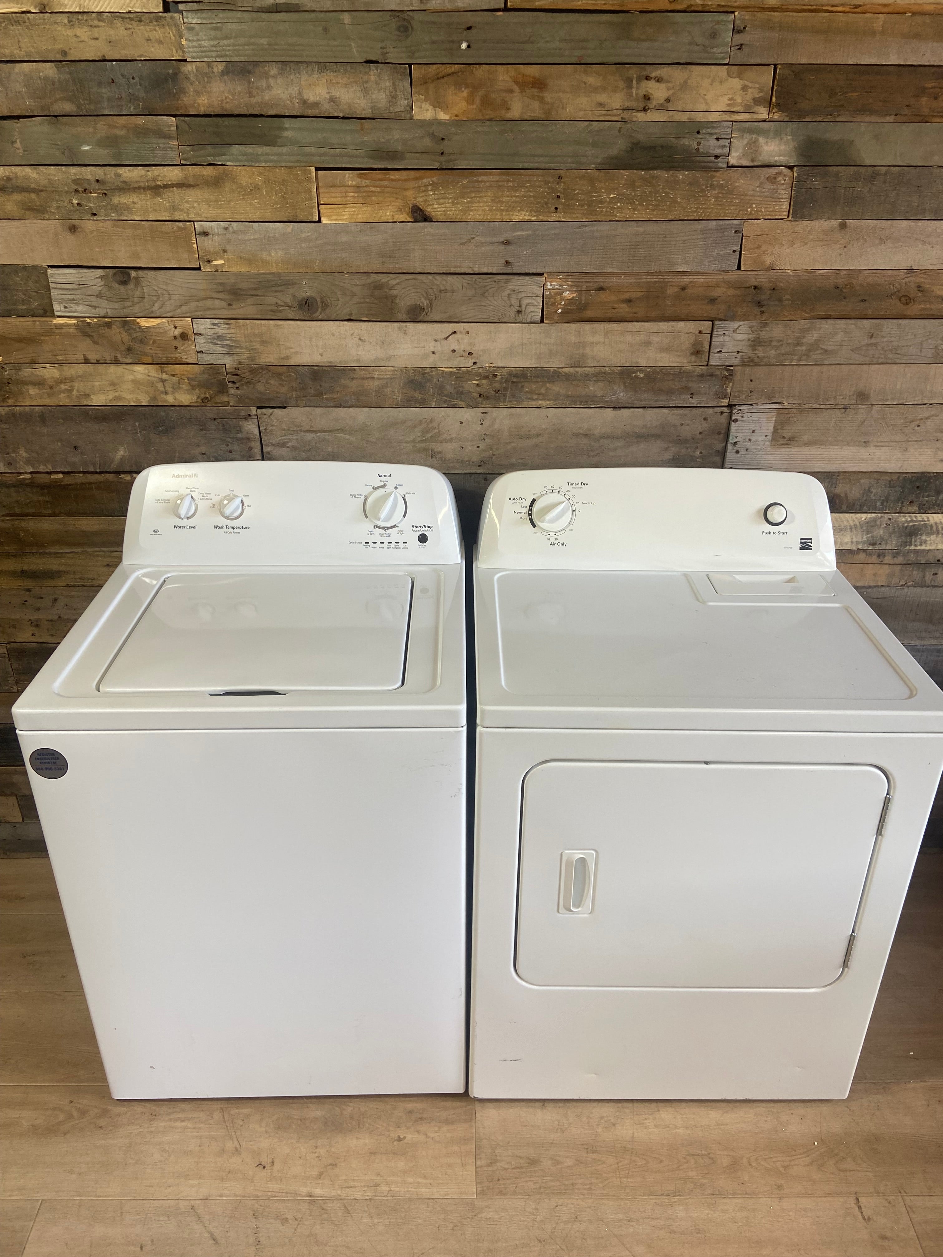 Admiral/Kenmore Top Load Washer & Dryer Set