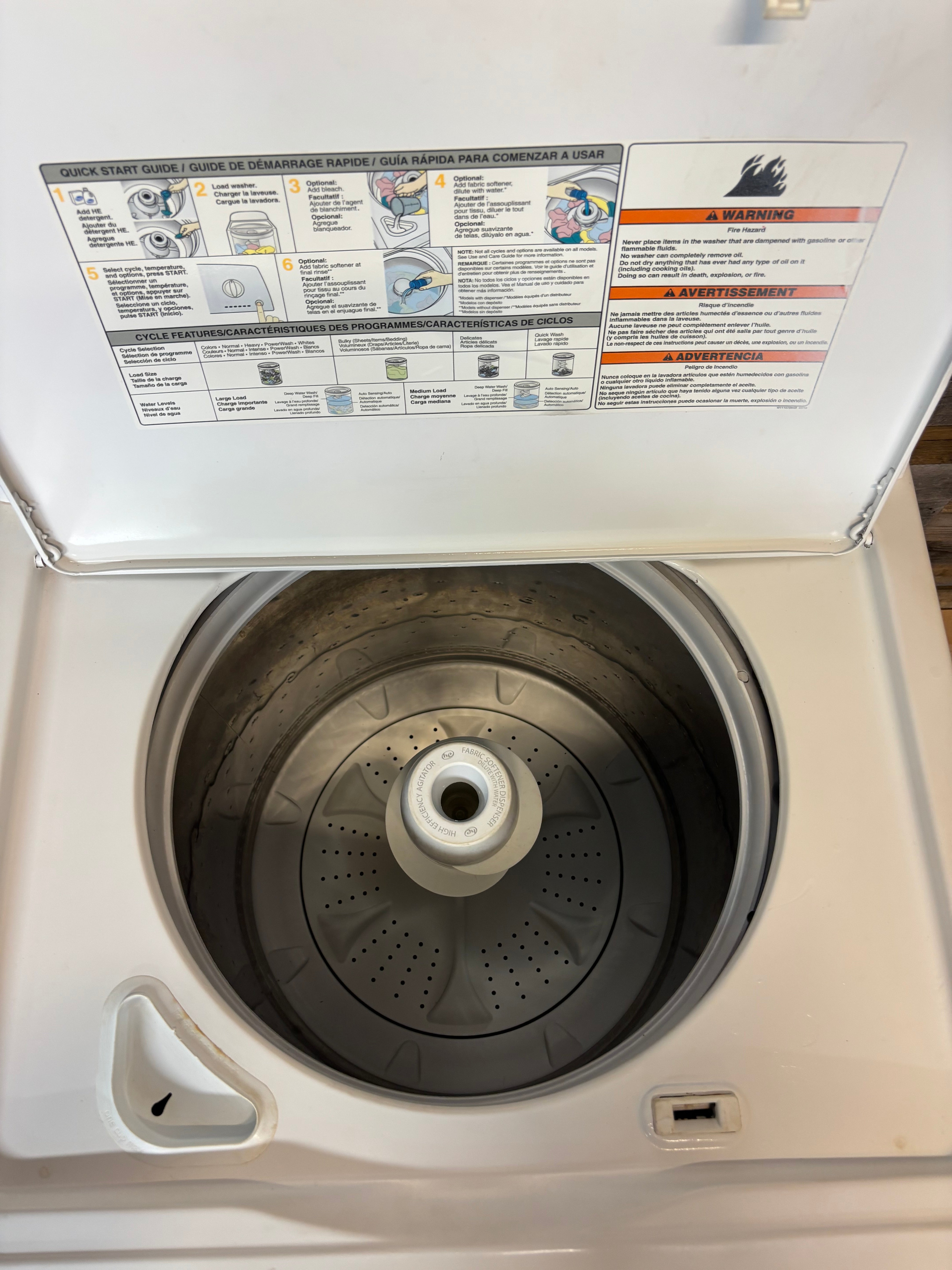 Whirlpool White Top Load Washer