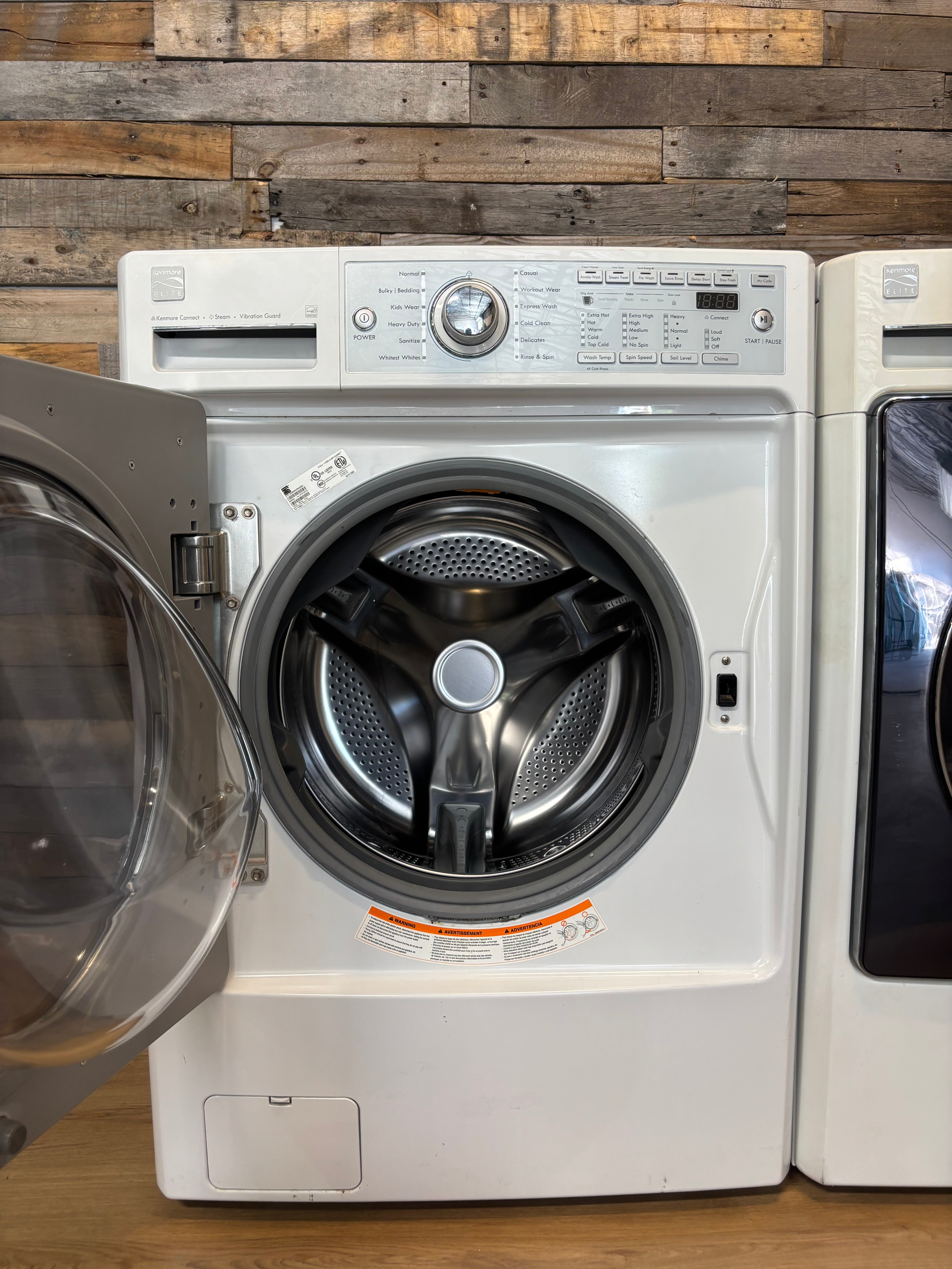 Kenmore Elite White Front load Set