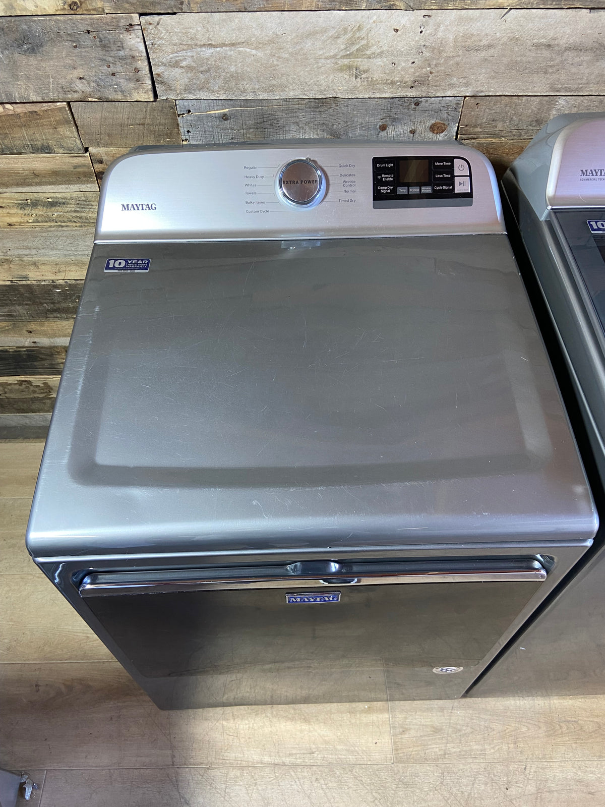 Maytag Stainless Steel Extra Power Large Capacity Washer & Dryer Set