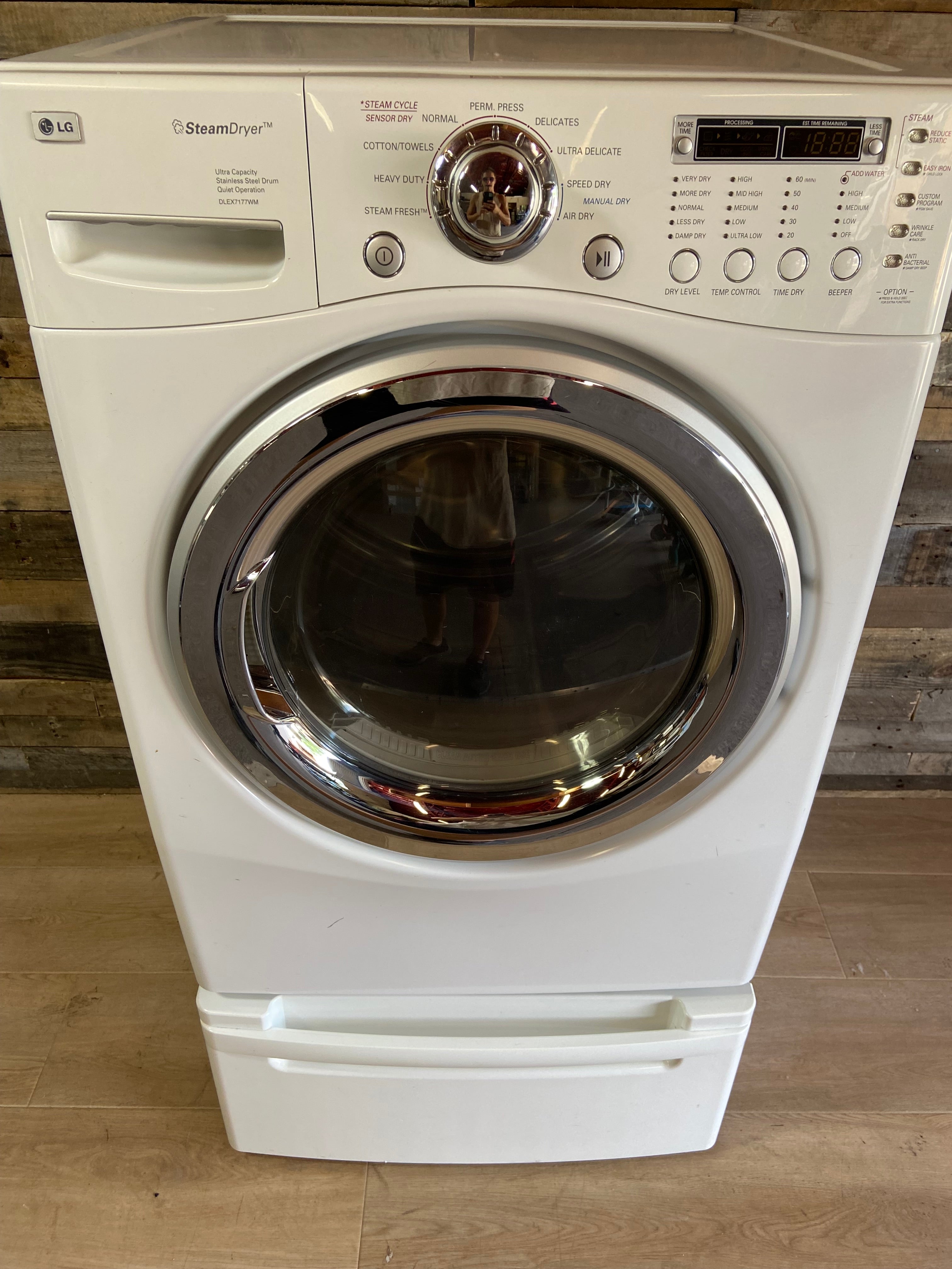 LG Front Load Style Dryer With Pedestal