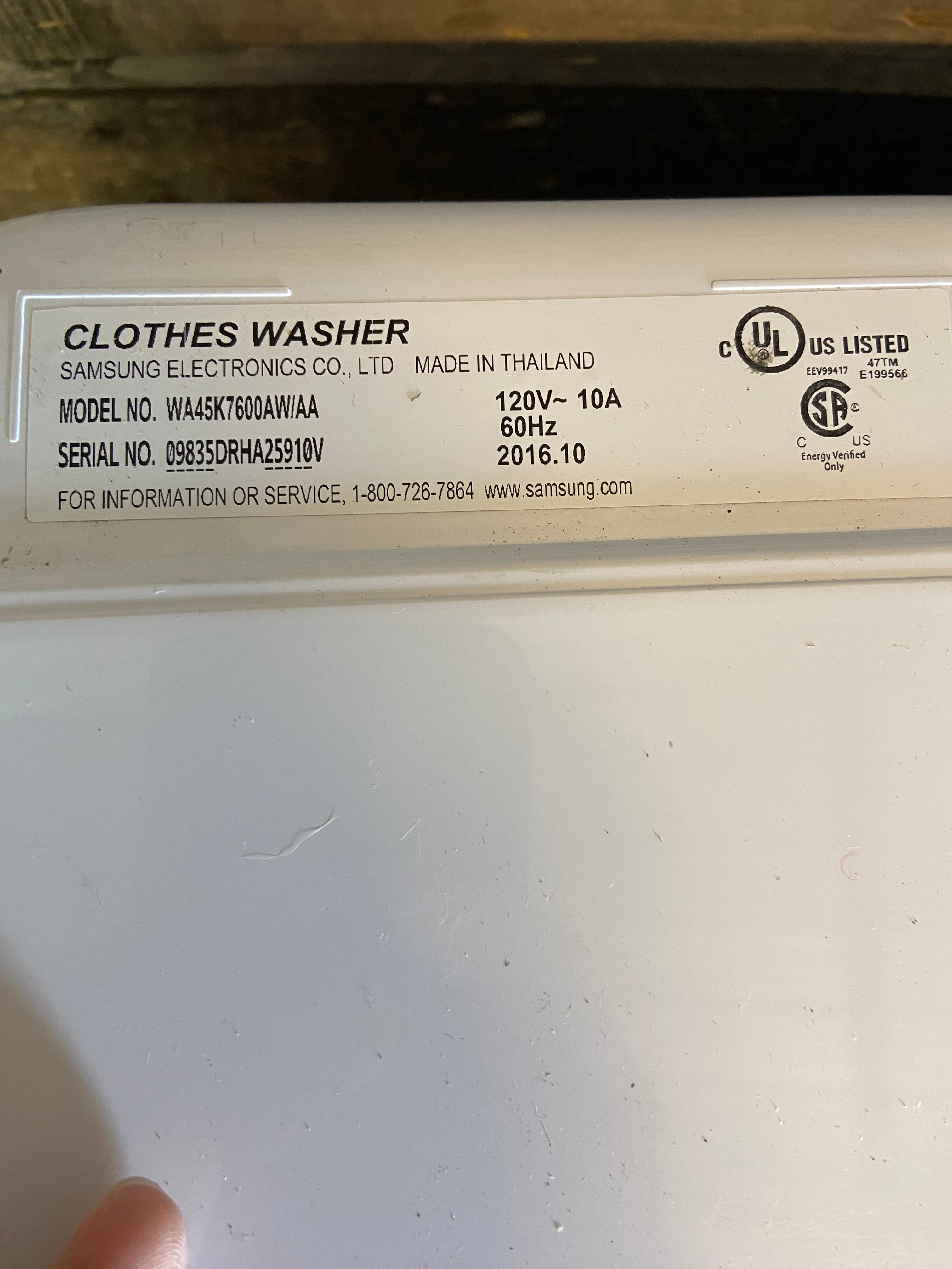 Samsung ActiveWash White Top Load Set