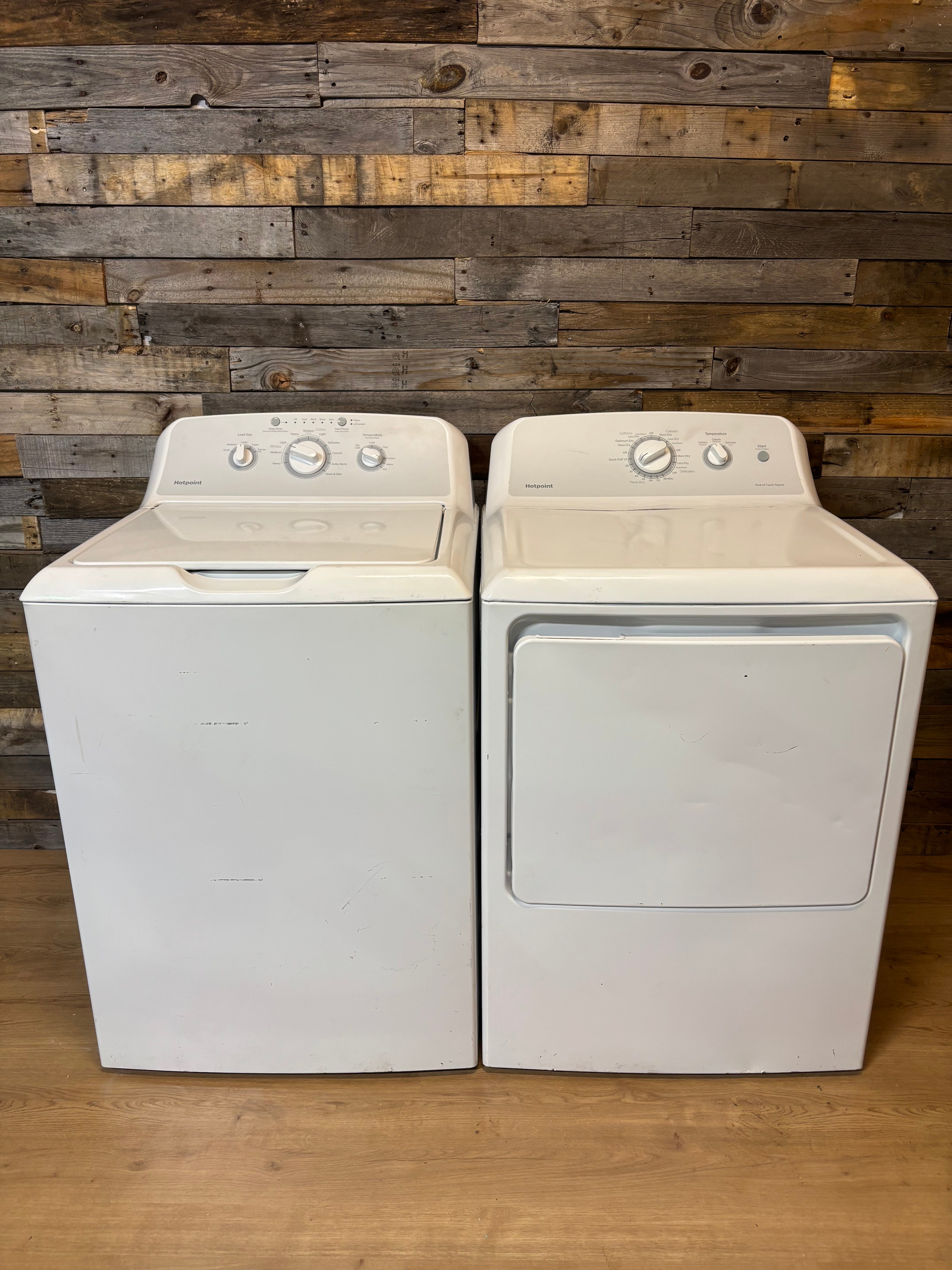 Hotpoint White Top Load Set