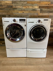 LG Front Load Washer & Dryer Set With Pedestals