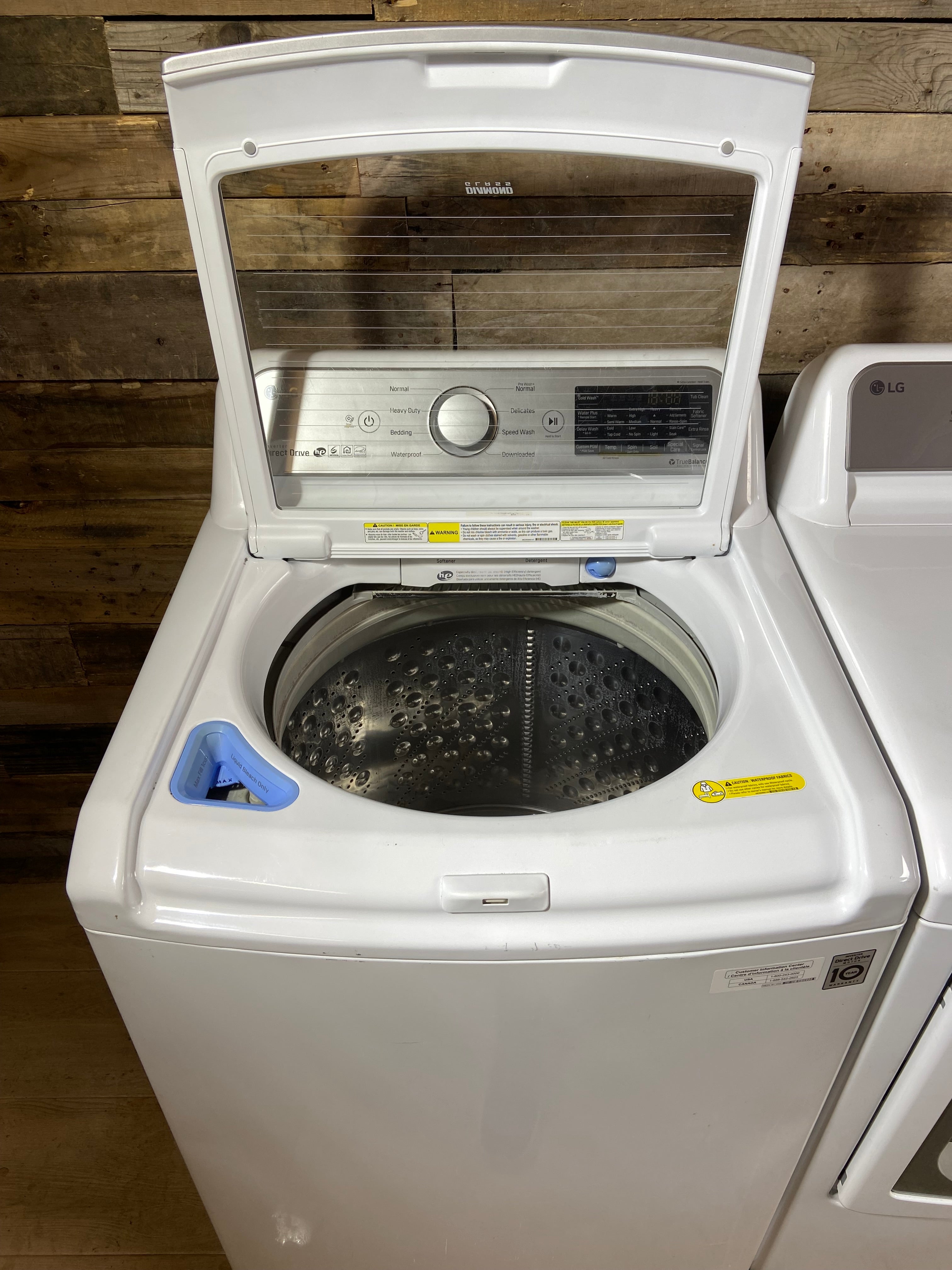 LG Top Load Large Capacity Washer & Dryer Set