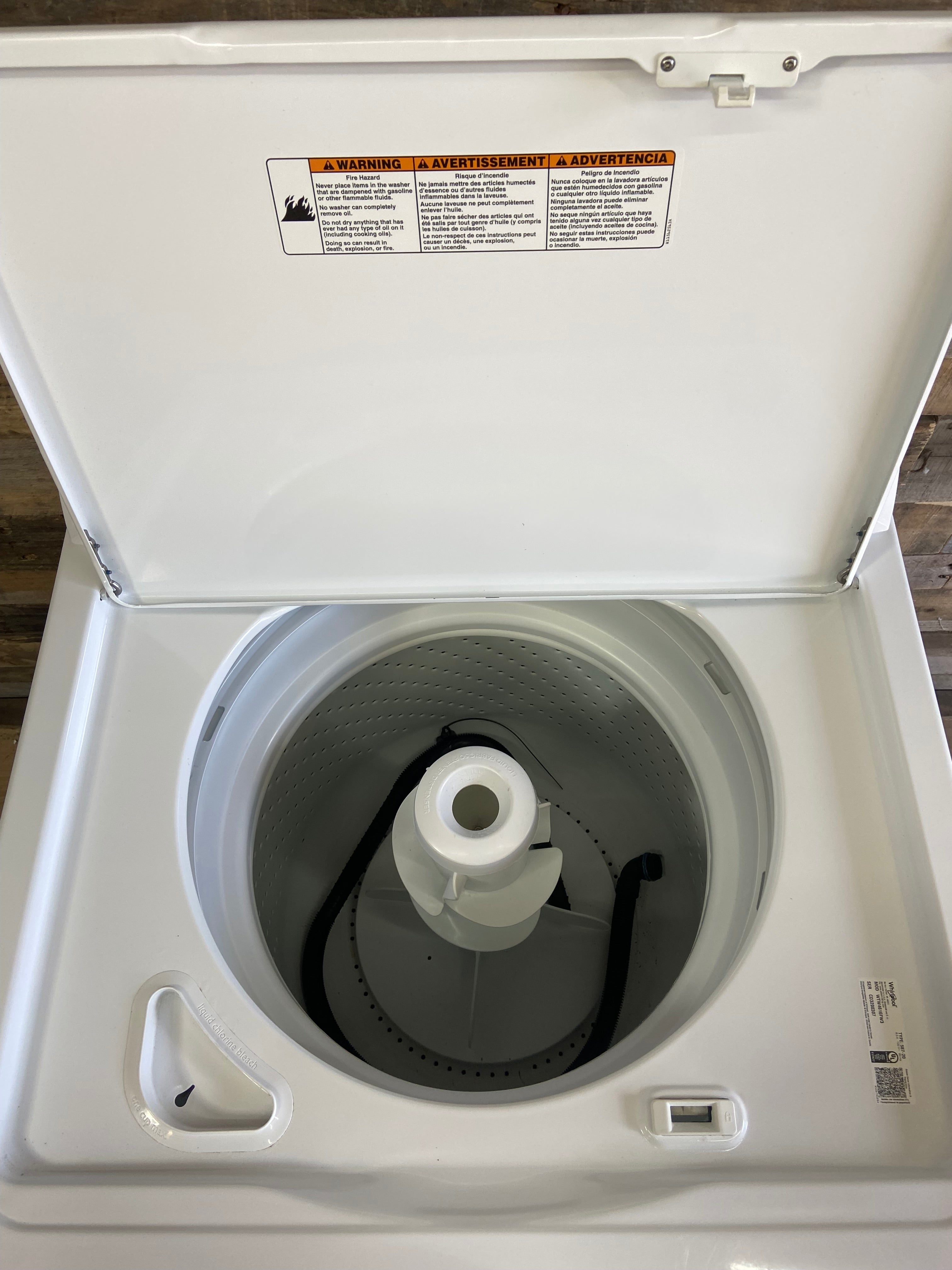Whirlpool White Top Load Washer