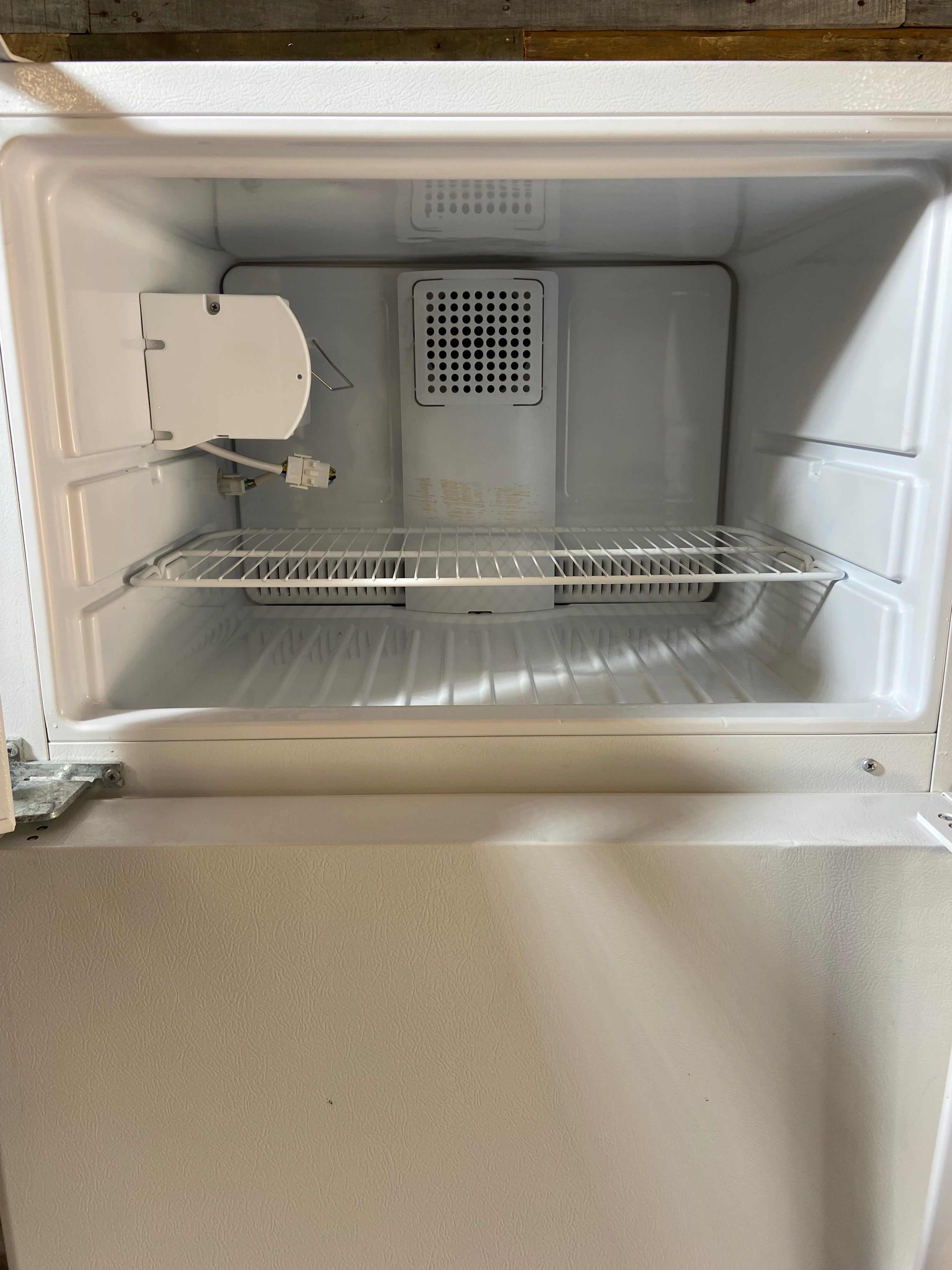 GE White Top Bottom Refrigerator