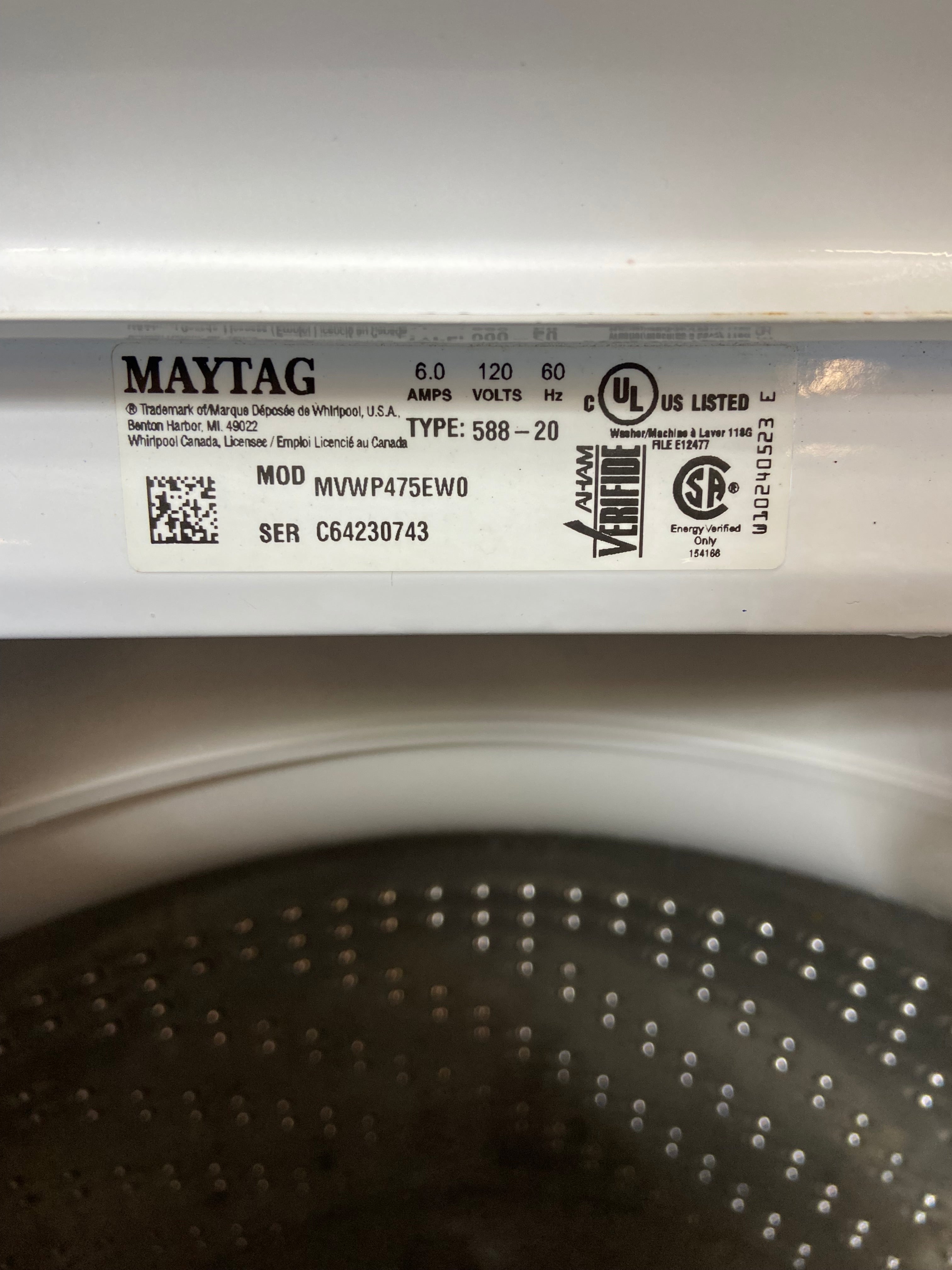Maytag Commercial Top Load Washing Machine