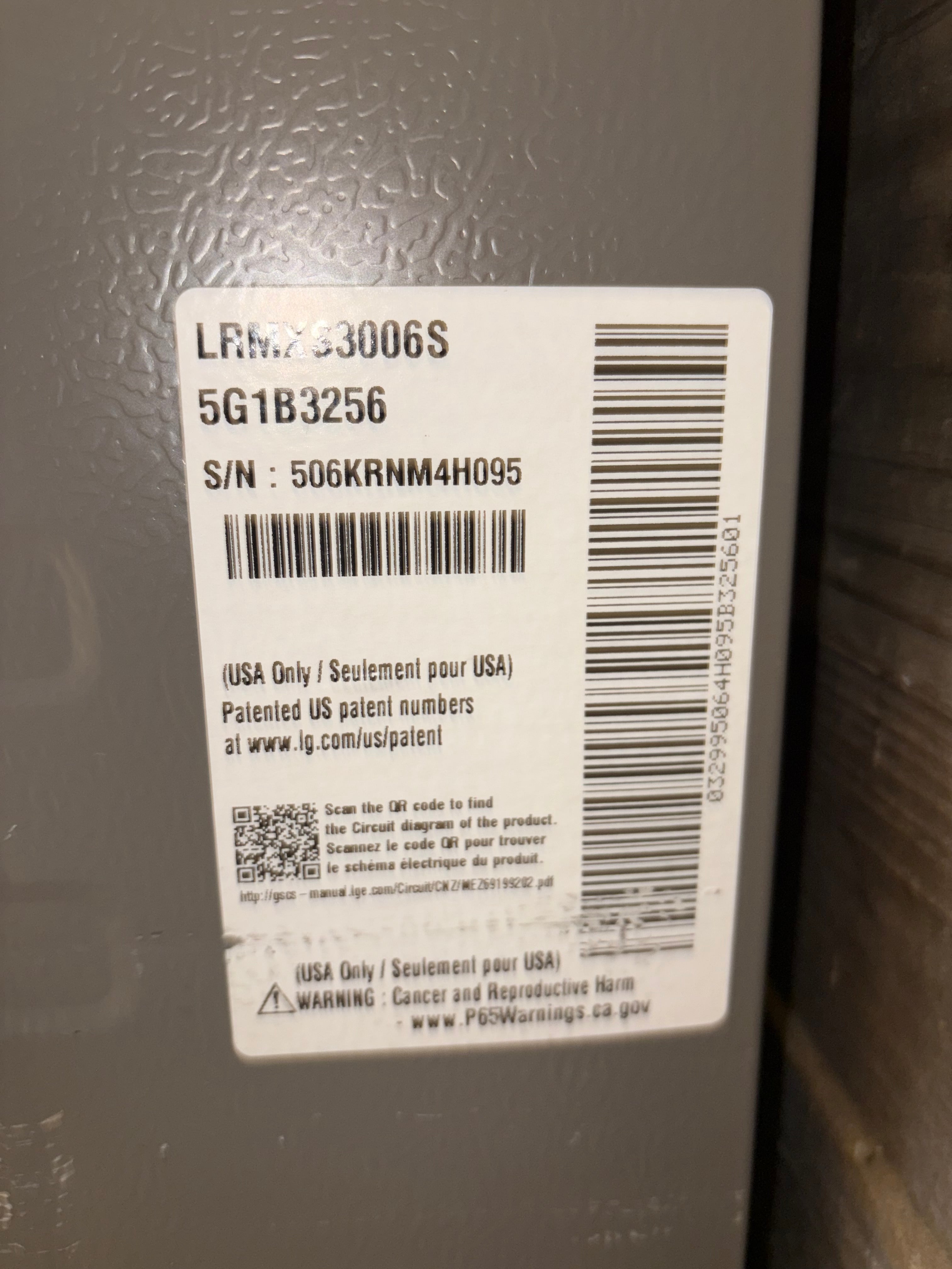 BRAND NEW Scratch And Dent LG Stainless 4 Door Refrigerator