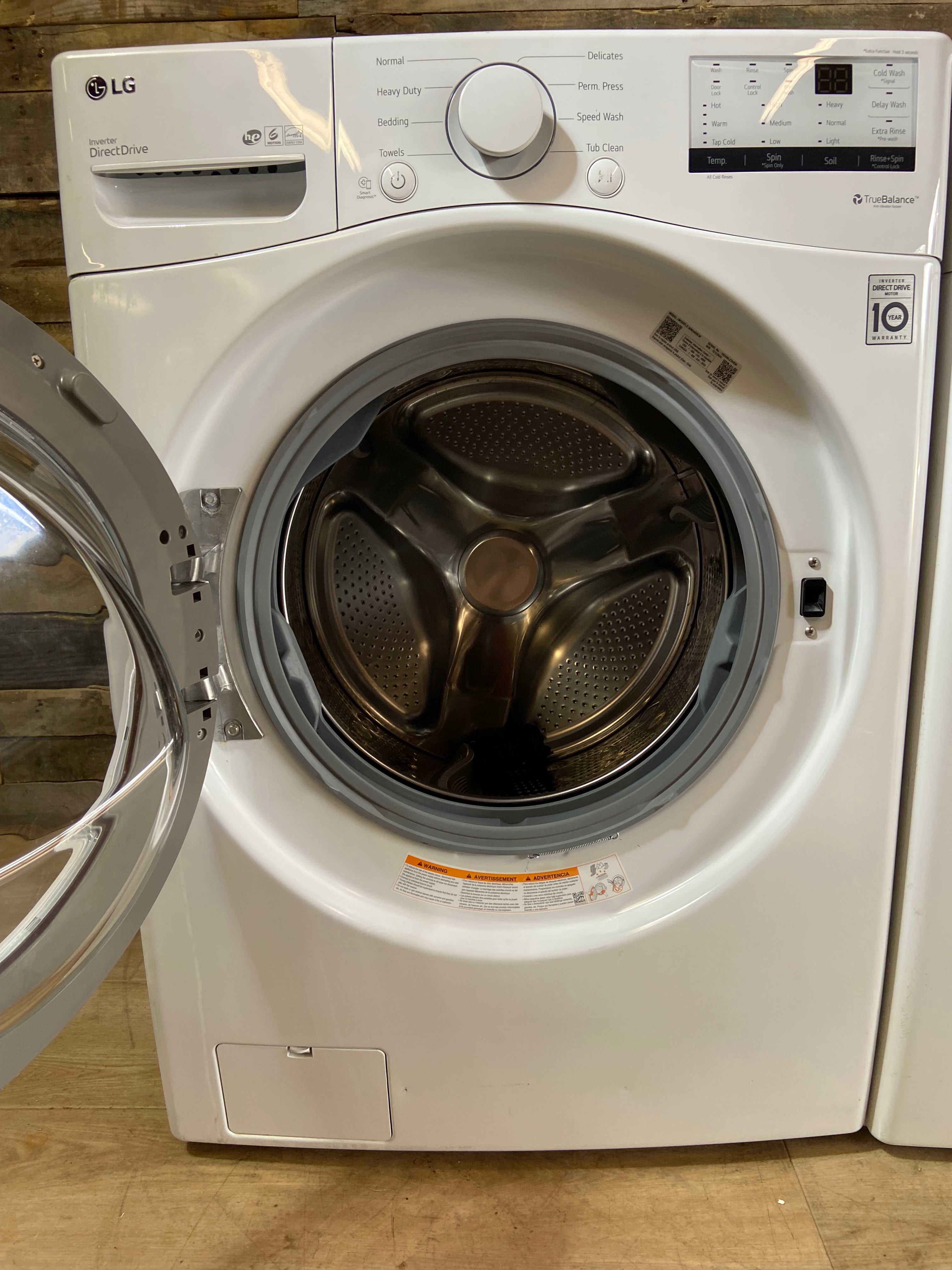 LG White Front Load Washer & Dryer Set