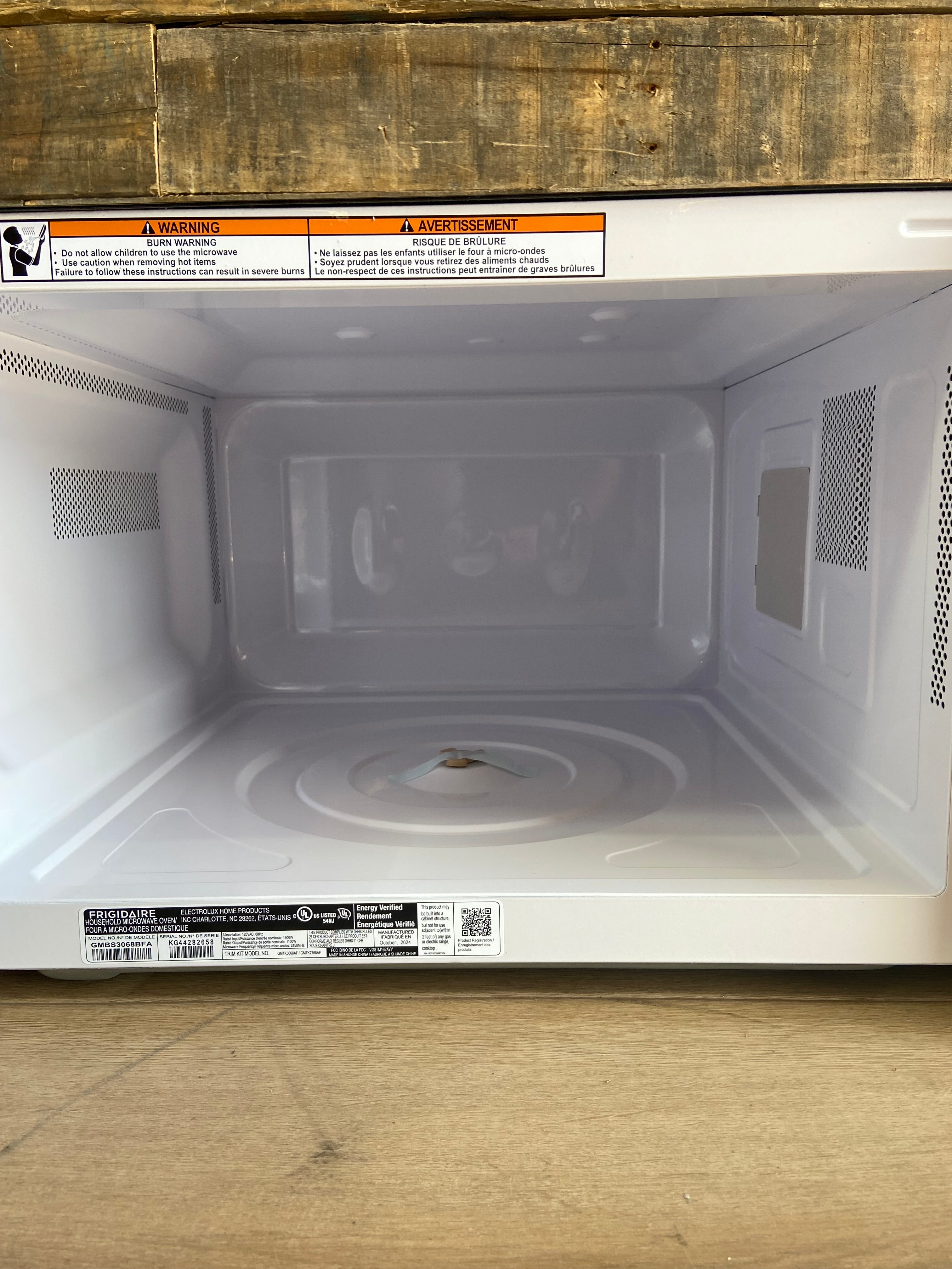 Black and Stainless Frigidaire Gallery 2.2 Cu. Ft. Built-In Microwave