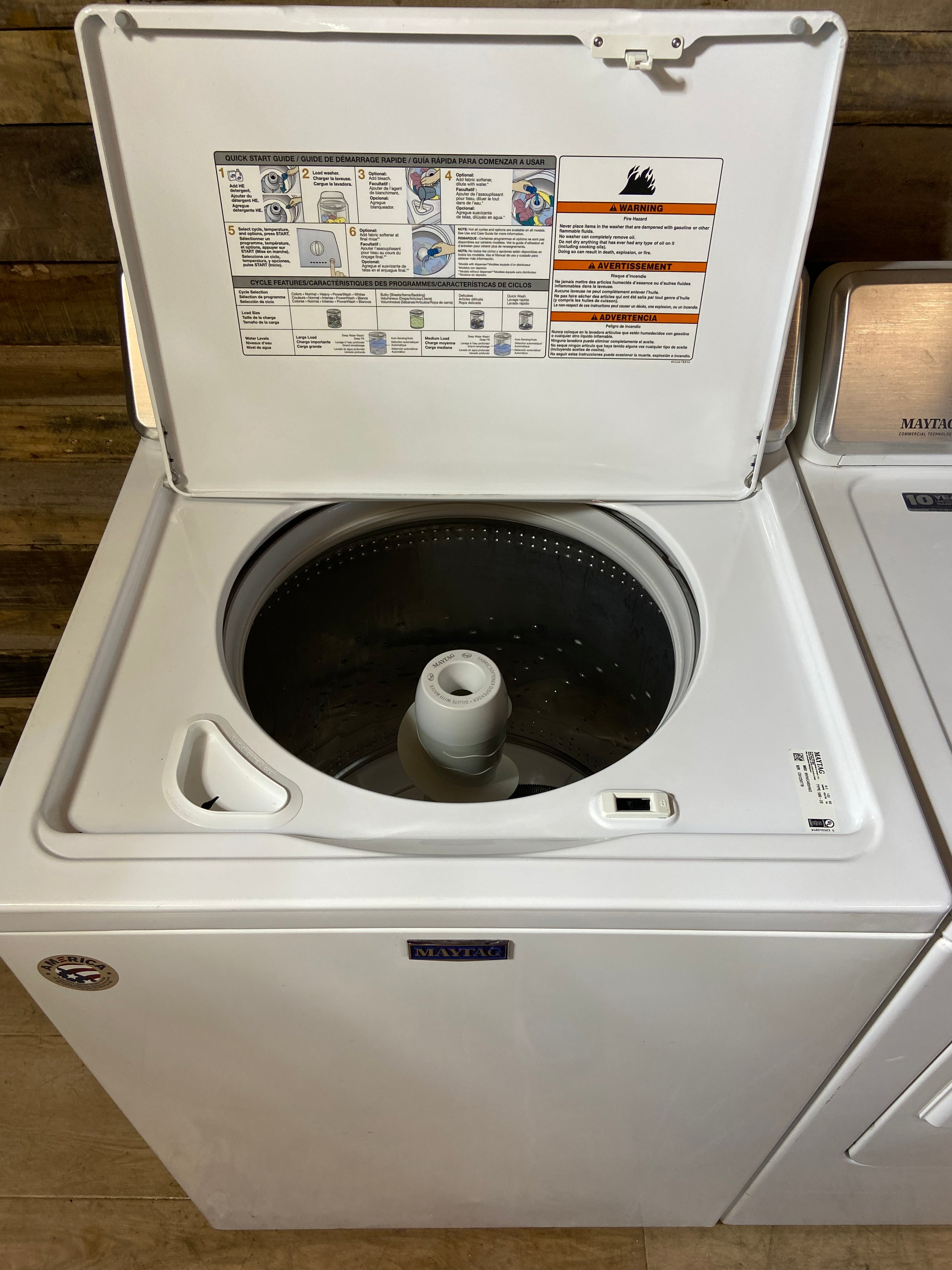 Maytag Top Load Large Capacity Washer & Dryer Set