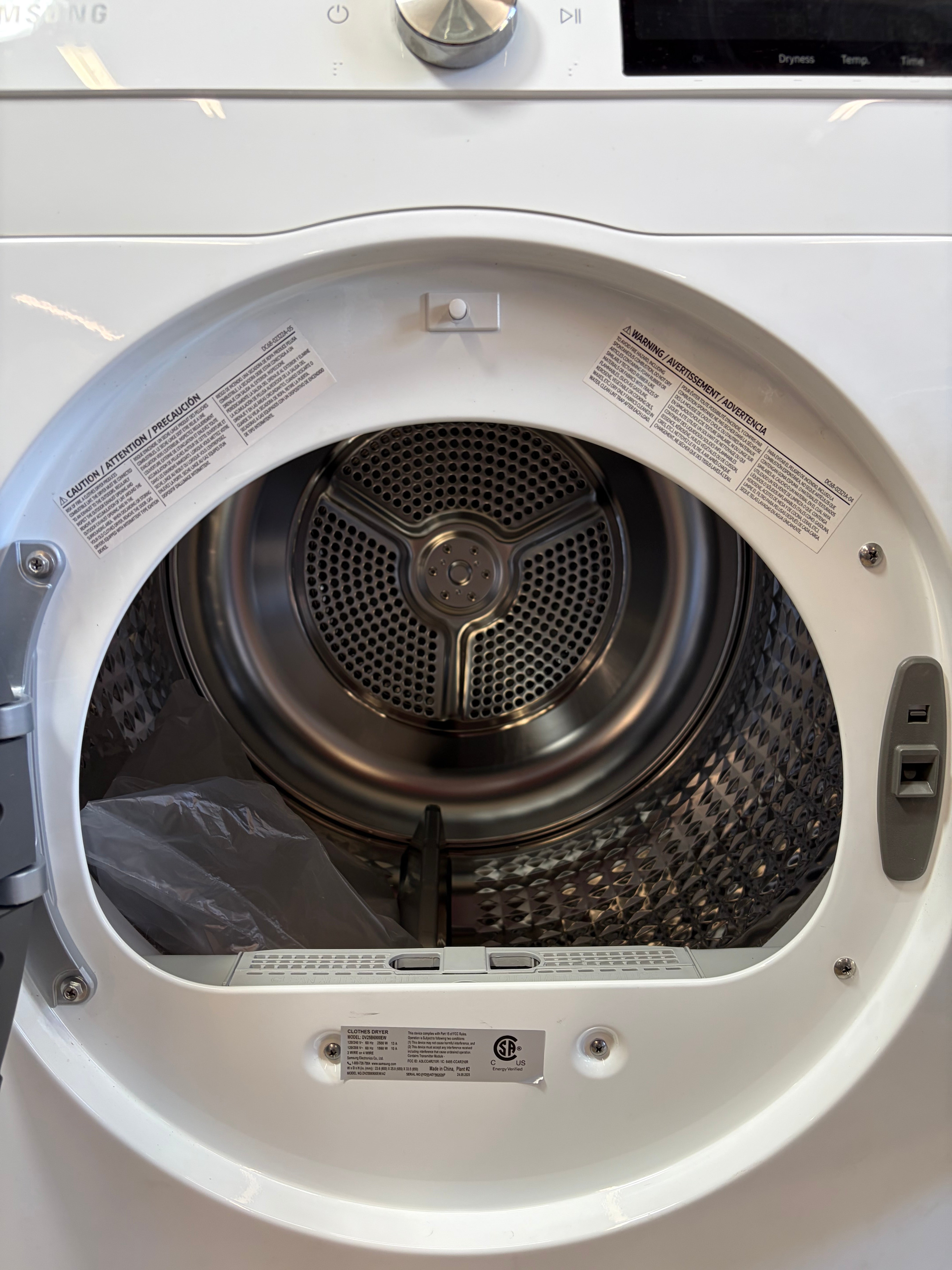 2.5 cu. ft. Compact Front Load Washer and Dryer with AI Smart Dial and Super Speed Wash in White
