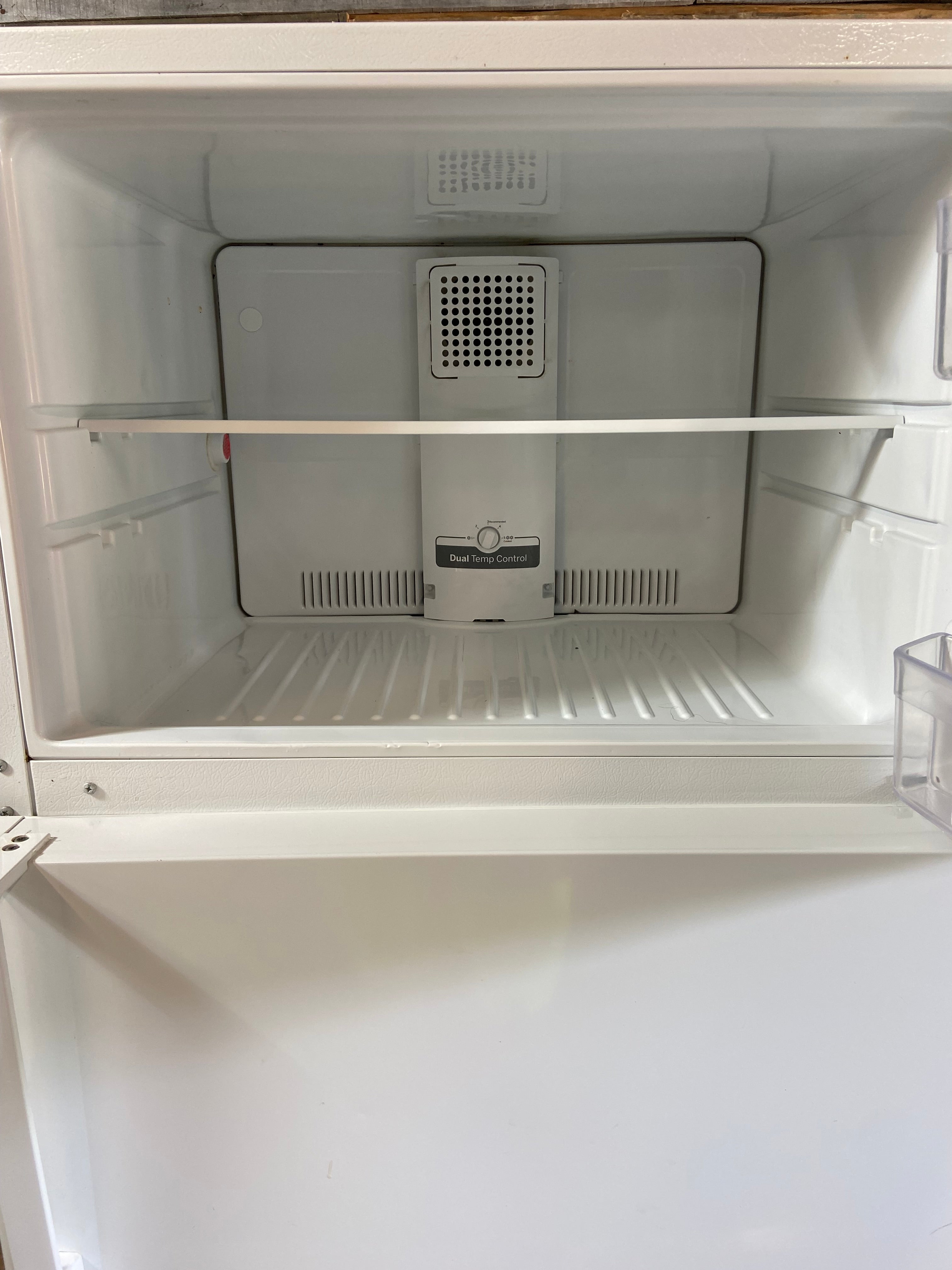 GE White Top Freezer Refrigerator